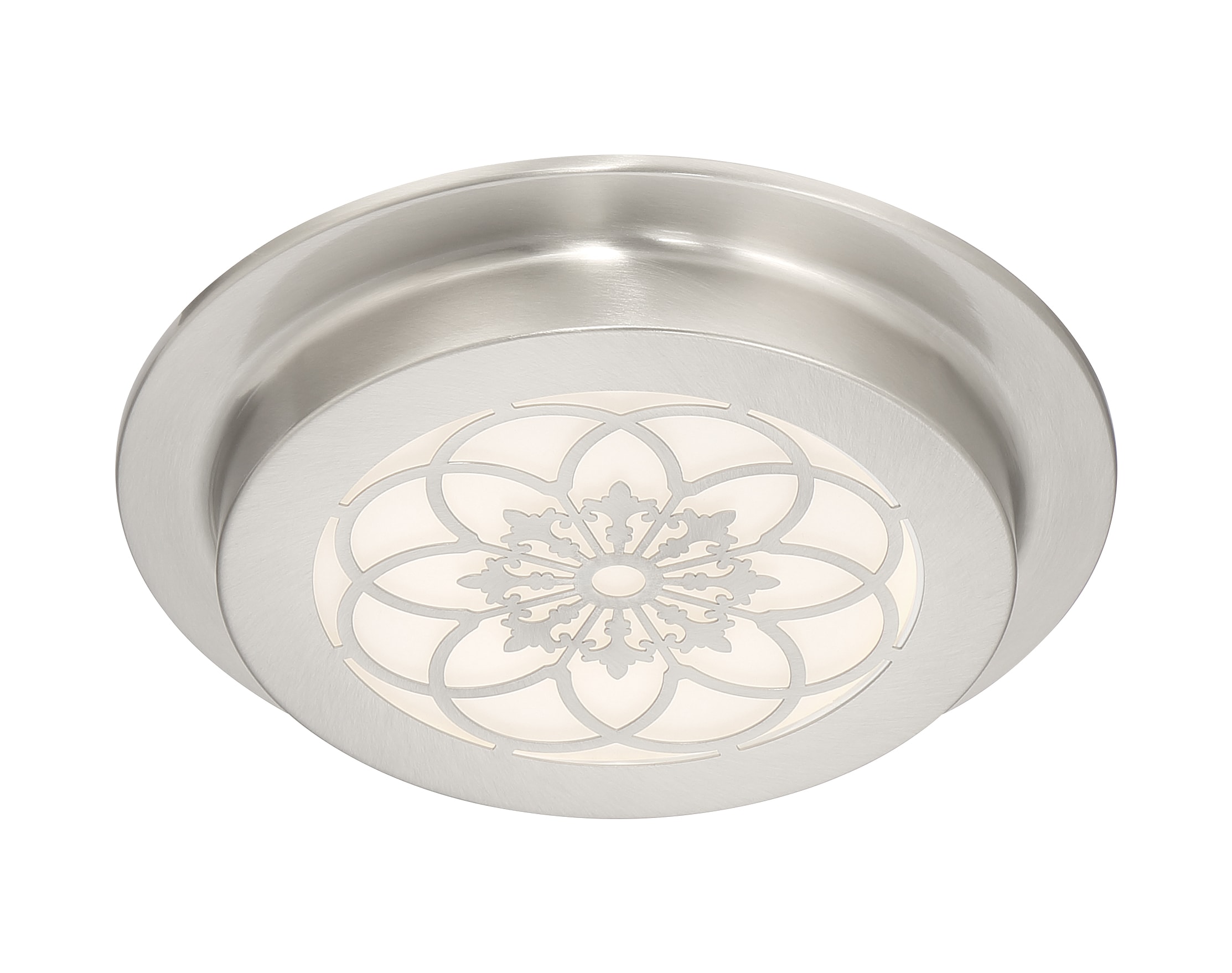 Designers Fountain LED1271-SP Edge Lit 1-Light 9-in Satin Nickel LED Flush Mount Light