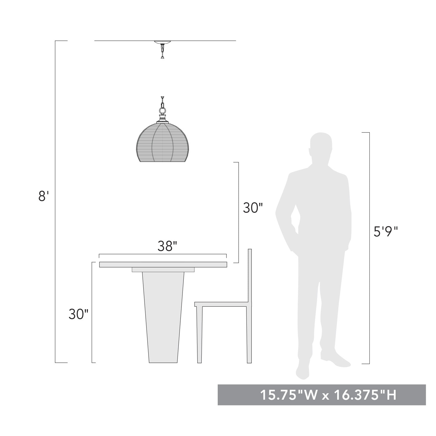Golden Lighting 6802-M BLK Pendant-Lights - View #6