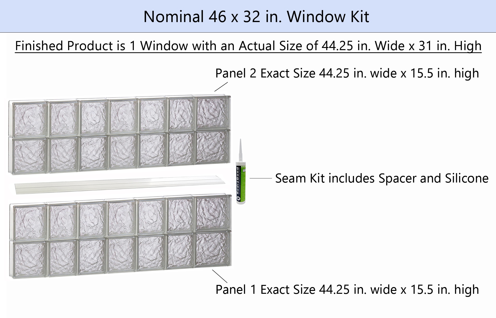 REDI2SET S4632IS Glass-Block-Windows - View #2