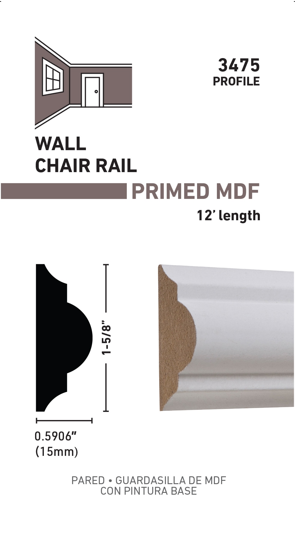 RELIABILT L043475512 Chair-Rail-Moulding - View #3