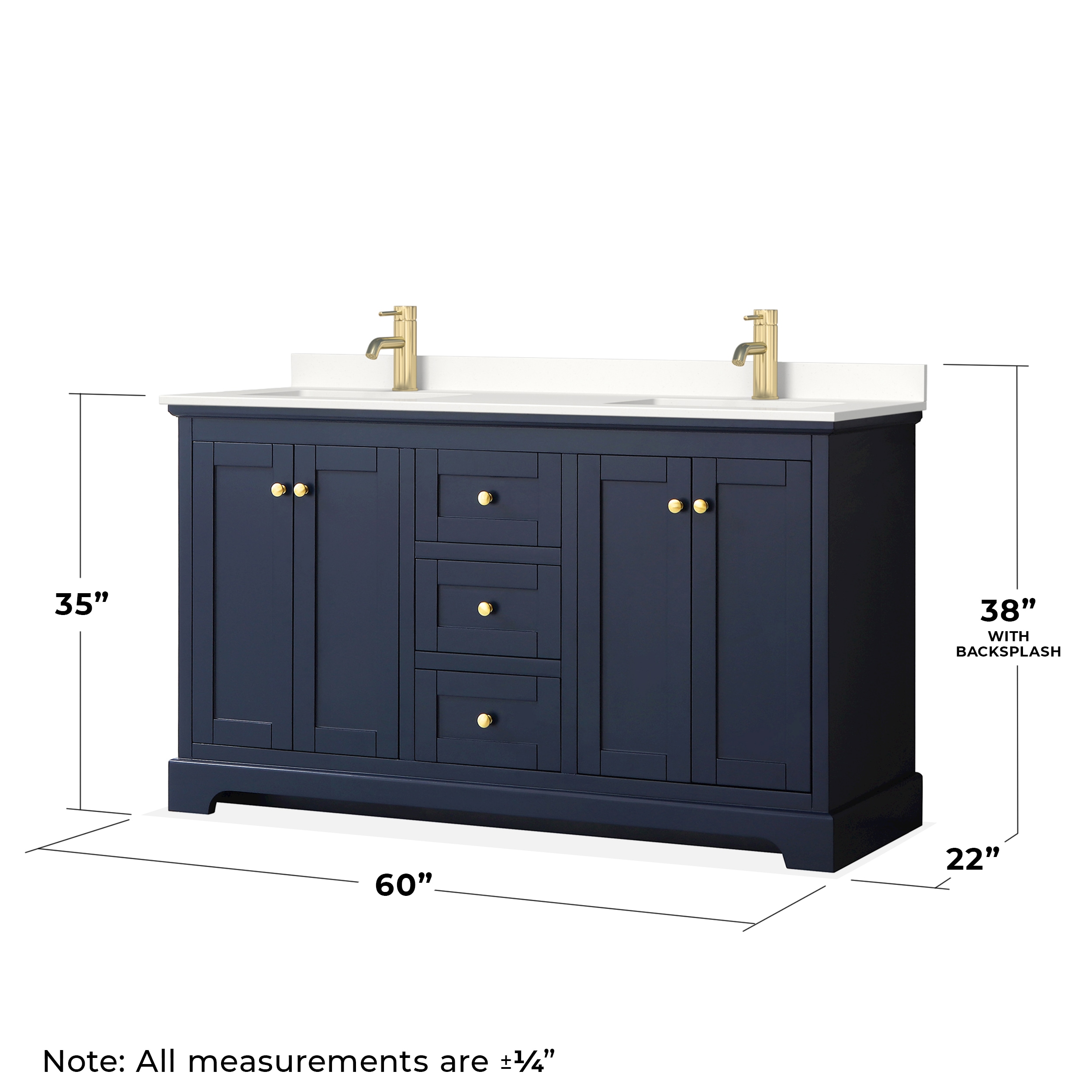 Wyndham Collection WCV232360DBLWQUNSM58 Bath-Vanity-Combo - View #6