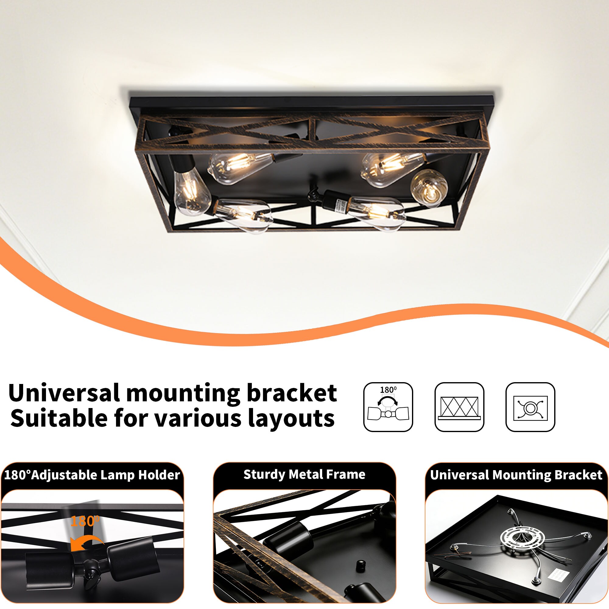 LOBREG ZC94X-6HJ Ceiling-Light-Mounts - View #3