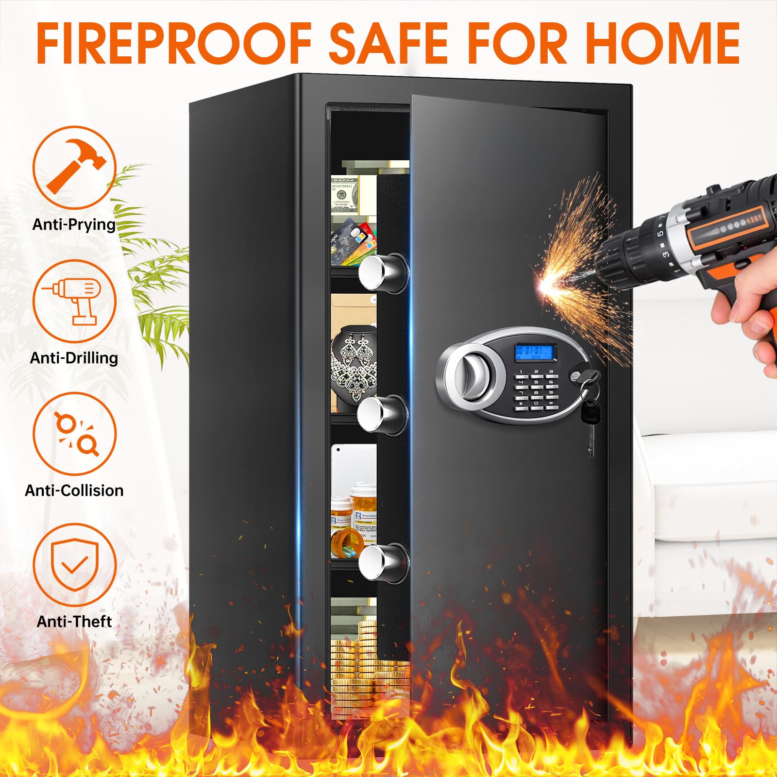 Phewnyzo LPW0821W890 Cash-Check-Safes - View #2