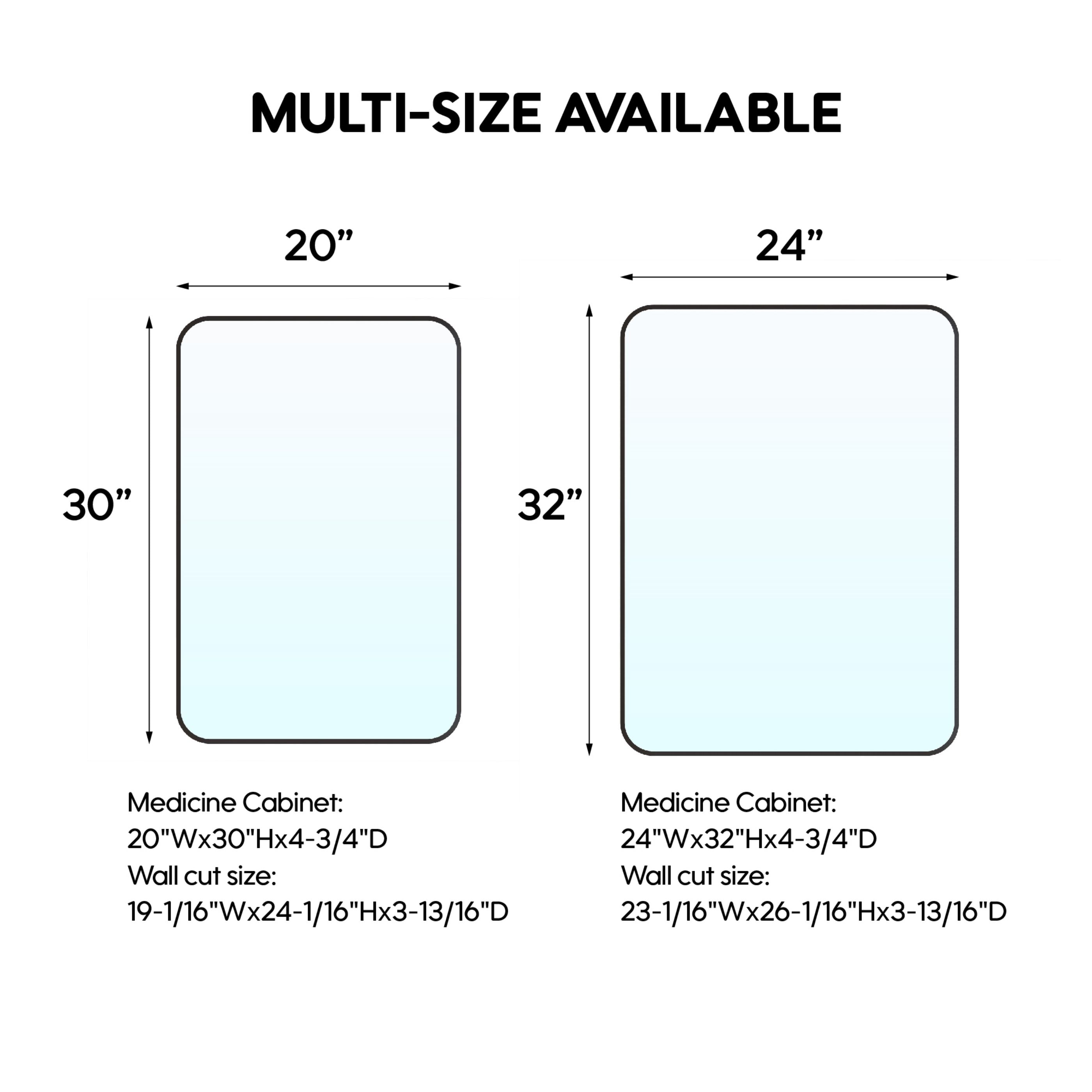 WELLFOR DH-MMC1930-SA Bathroom-Medicine-Cabinets - View #8