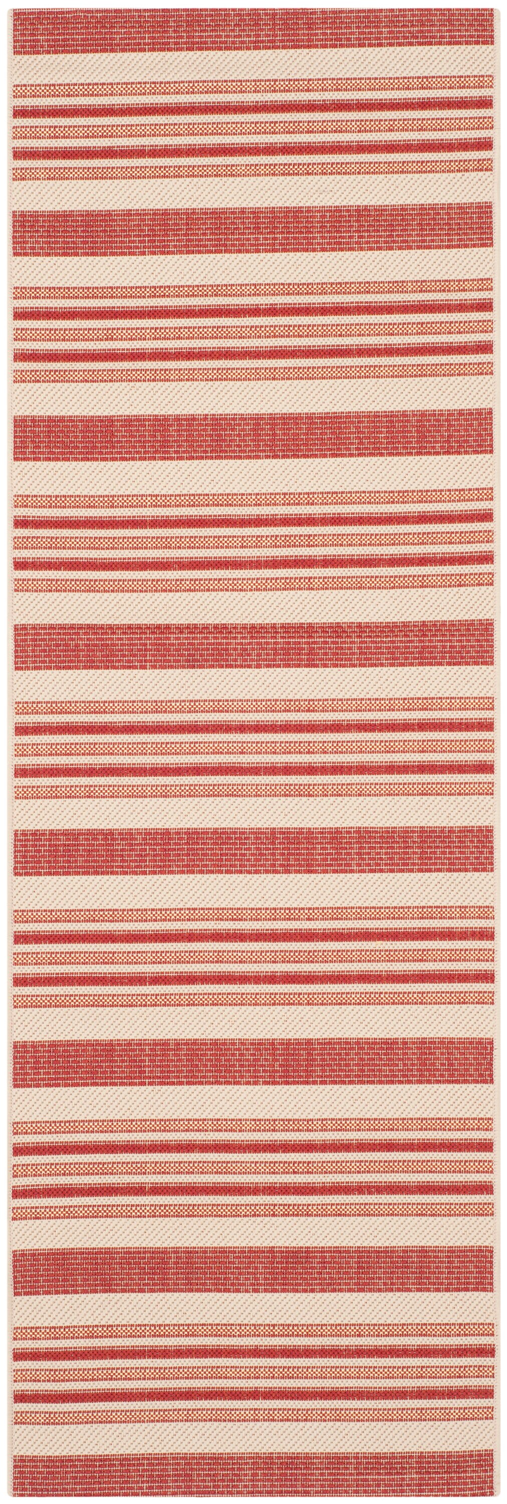 Safavieh Courtyard 7062-238A21 Beige Red Yellow Weft 2 x 7 Rectangular ...