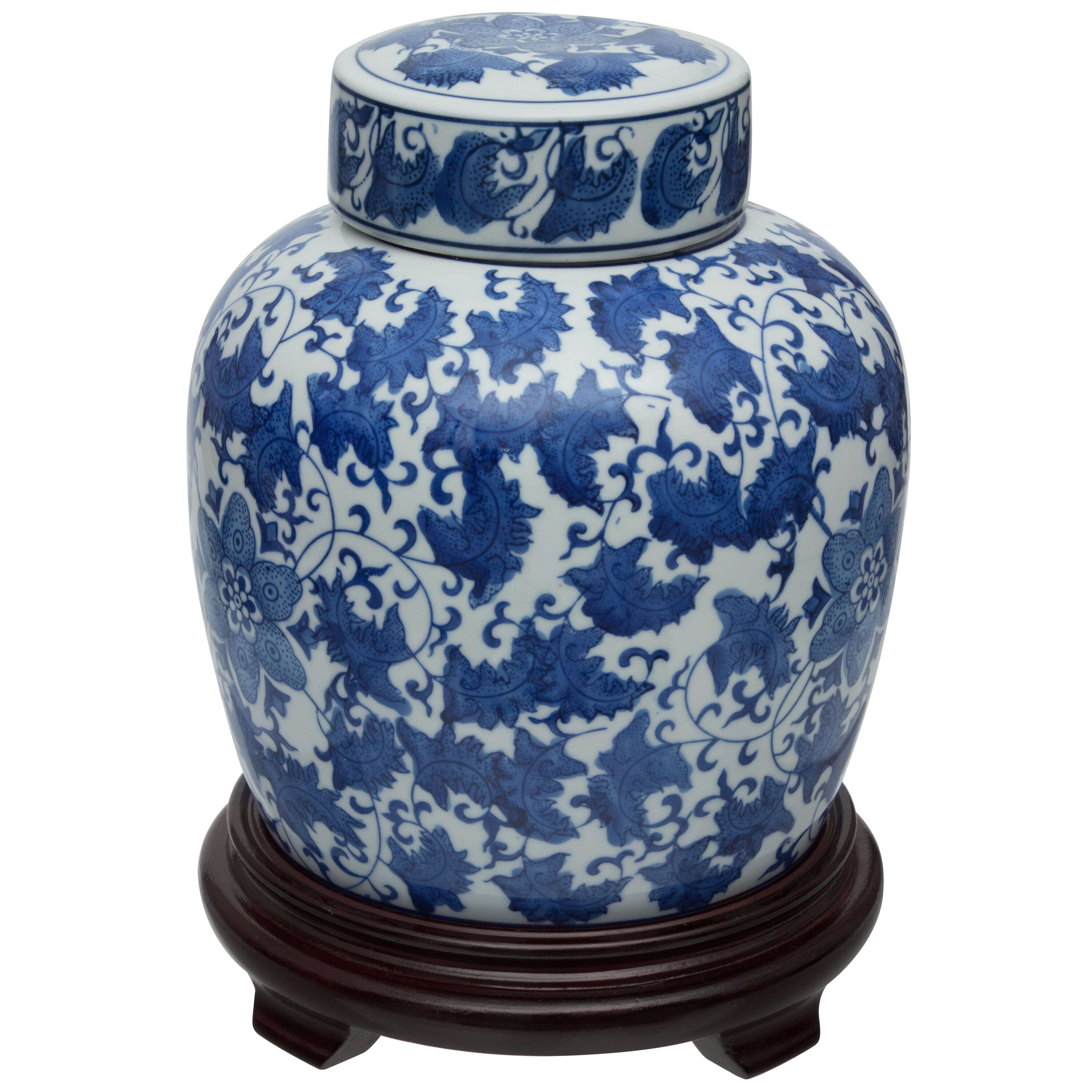 Oriental Furniture BW-GJAR-BWFL Decorative-Accessories - View #2