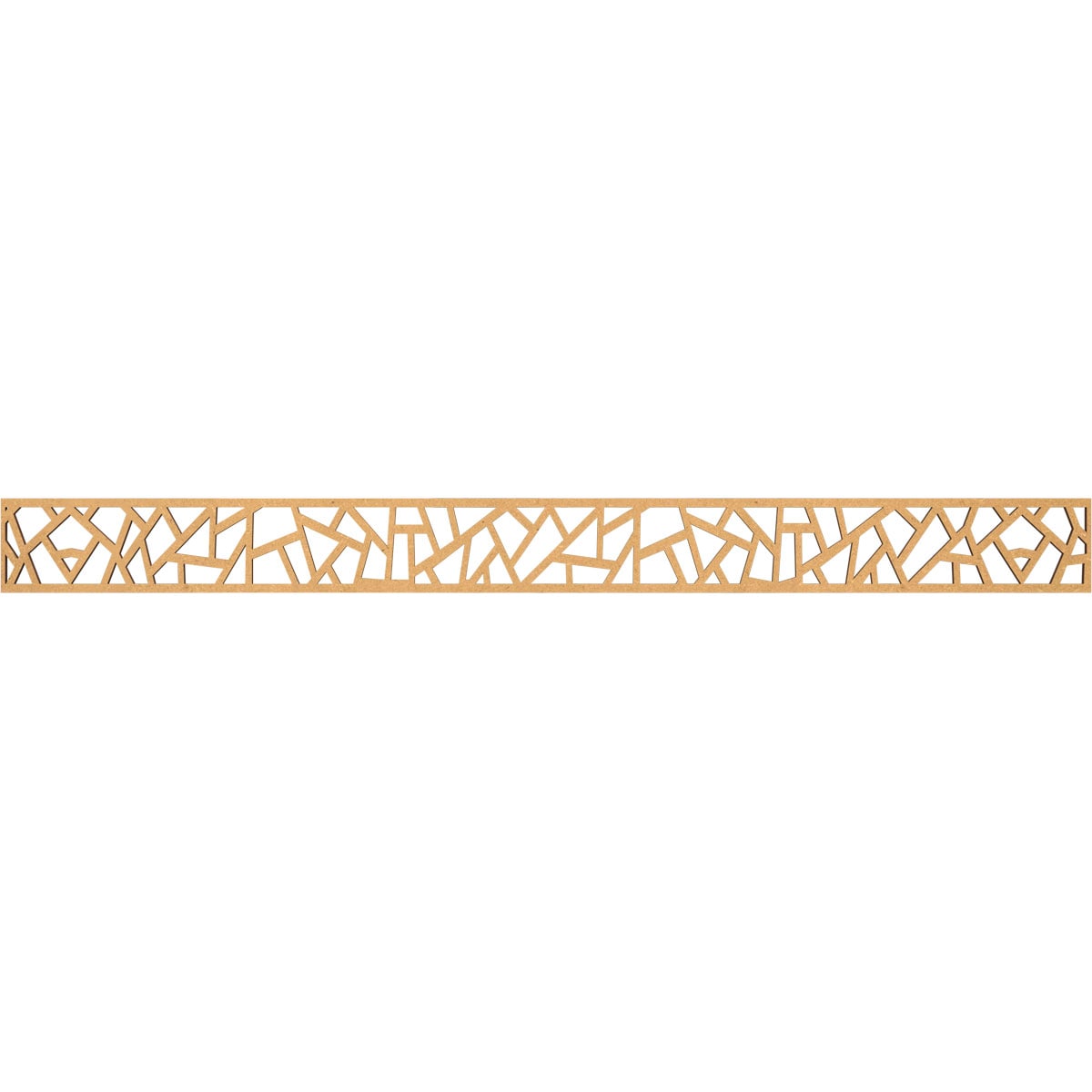 Ekena Millwork MLDA04X46HSBMF Harrisburg Fretwork Flat Trim 4-in x 3.87-ft Brown Unfinished 2157628 Pierced Wall Panel Moulding