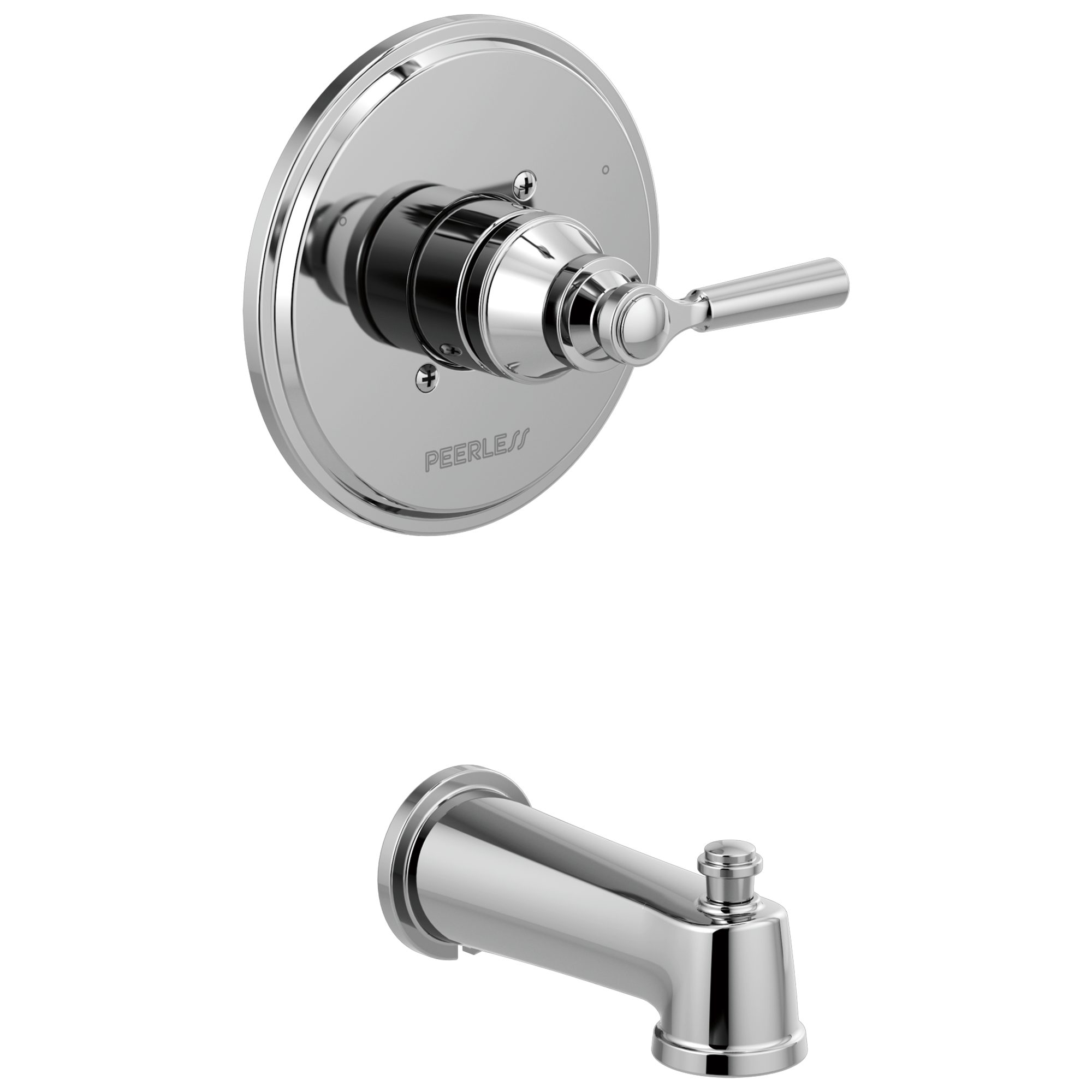 Peerless PTT14123 Westchester Chrome 4-Inches Universal Bathtub/Shower Trim ring 0.5-Inches -ID