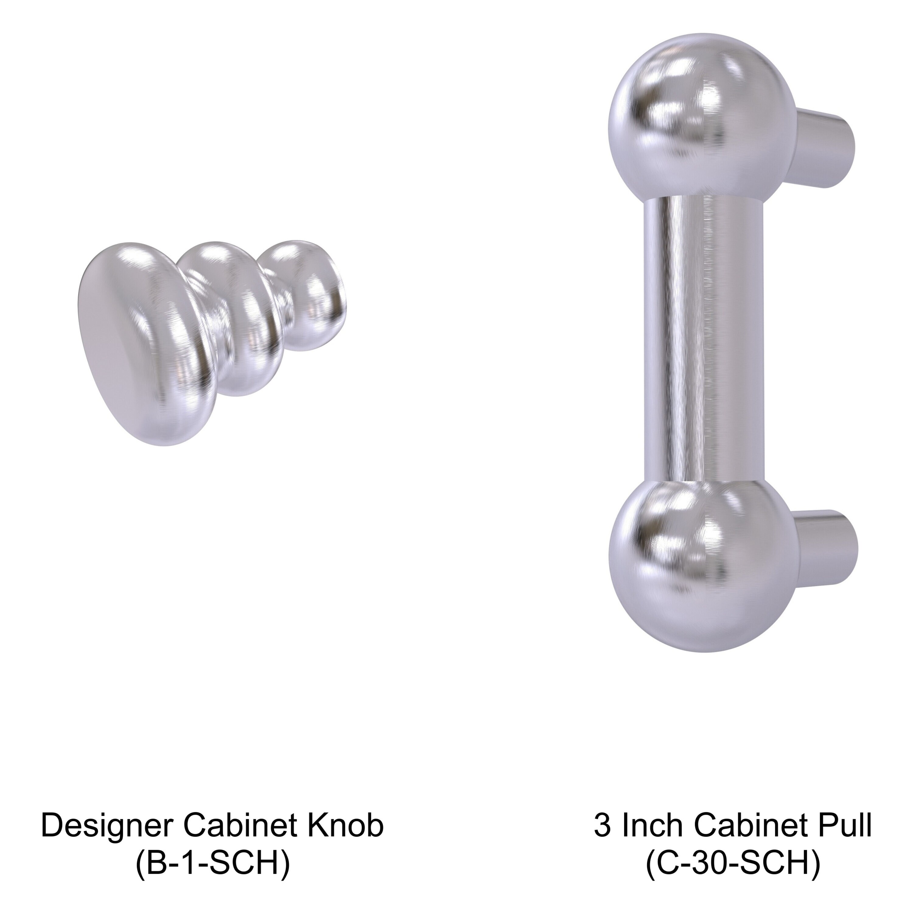 Allied Brass C-30-SCH Cabinet-Pulls - View #2