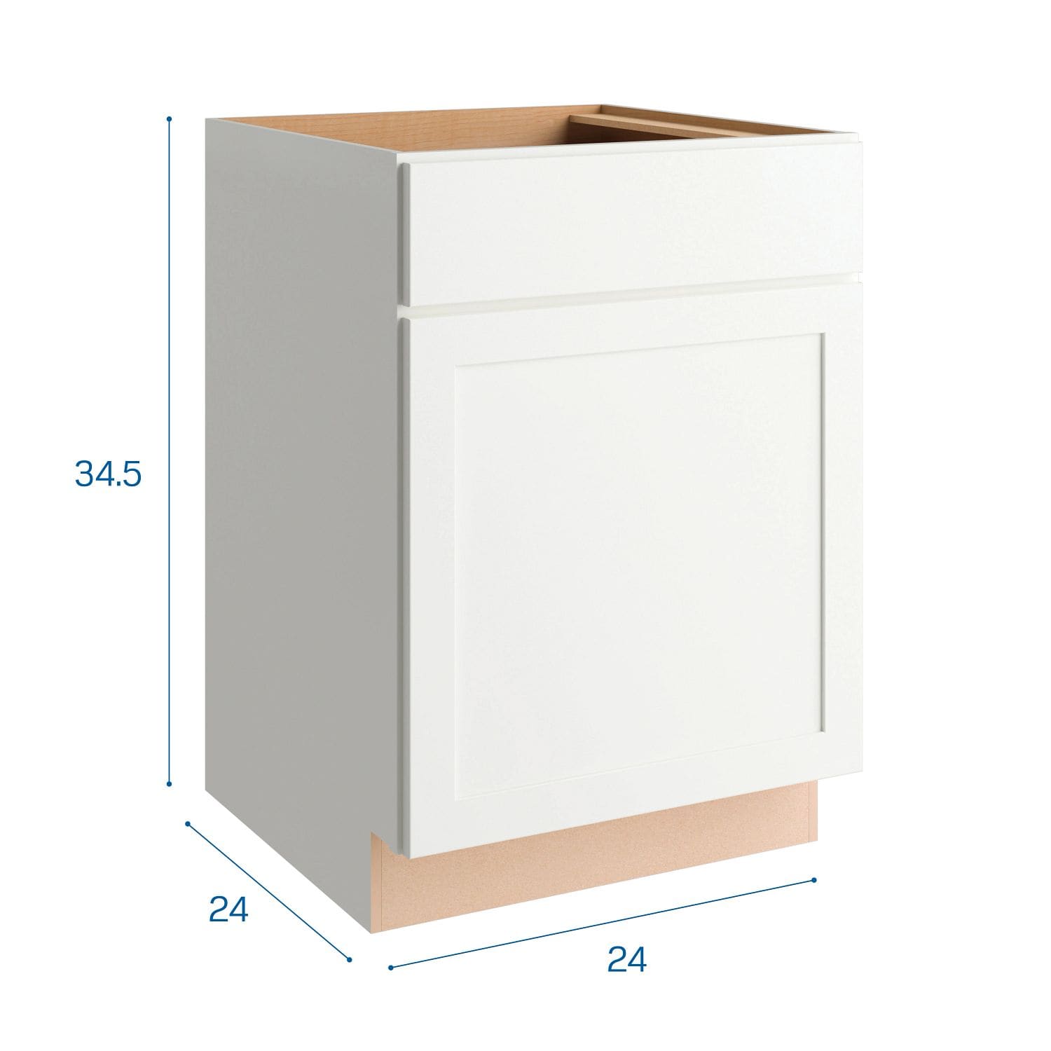 Hampton Bay 24 in. W x 24 in. D x 34.5 in. H Assembled Drawer Base