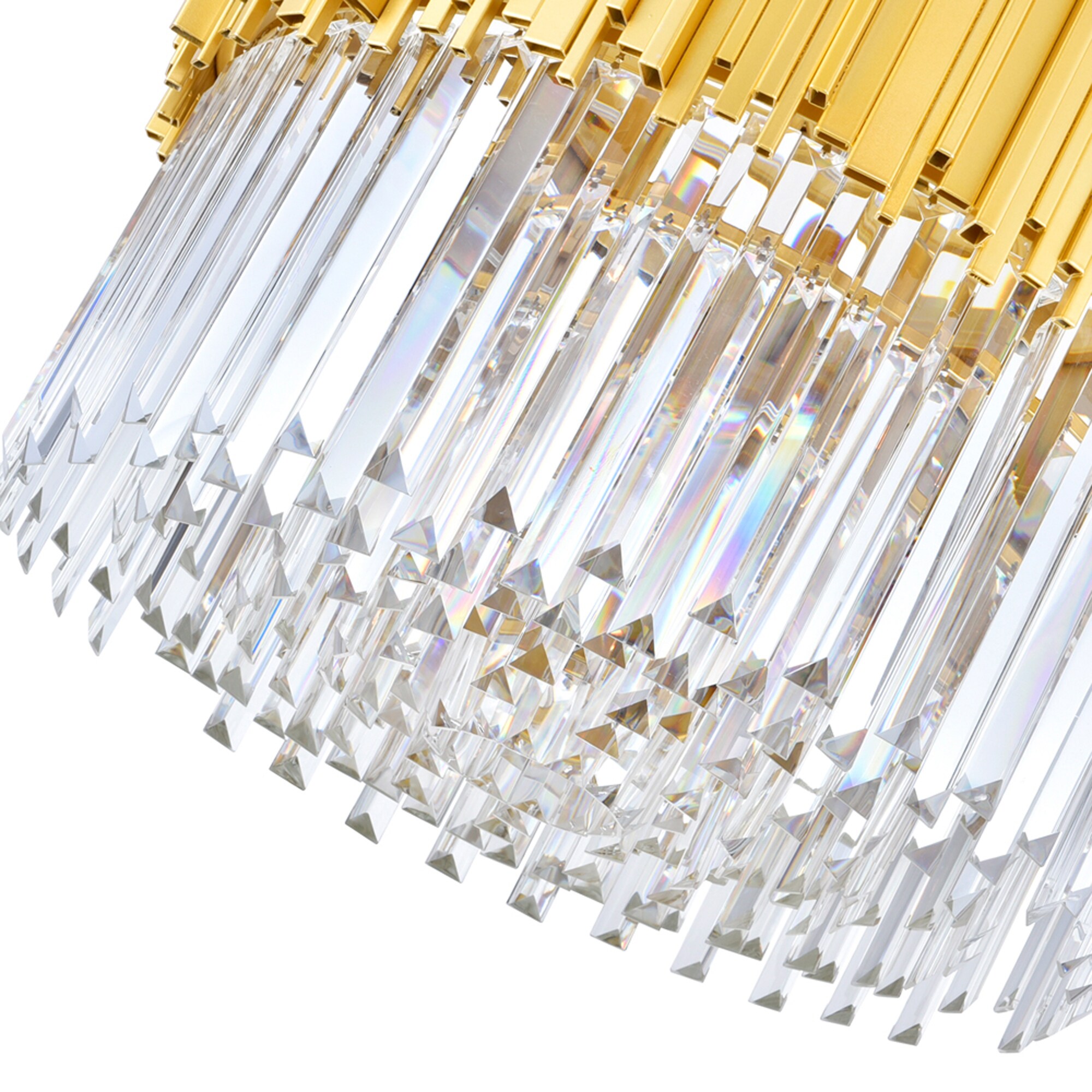 CWI Lighting Deco 7-Light Medallion Gold Modern/Contemporary Damp Rated ...