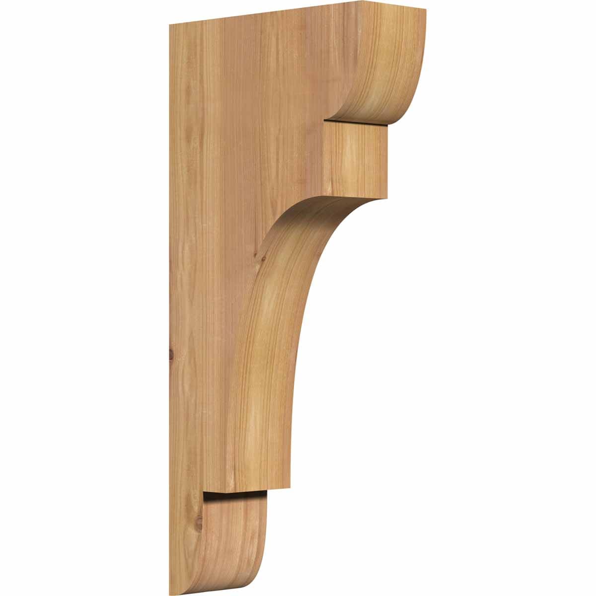 Ekena Millwork COR04X10X22NEB00SWR 3.5-in x 10-in x 22-in New brighton Unfinished Western red cedar Wood Paintable/Stainable Corbel