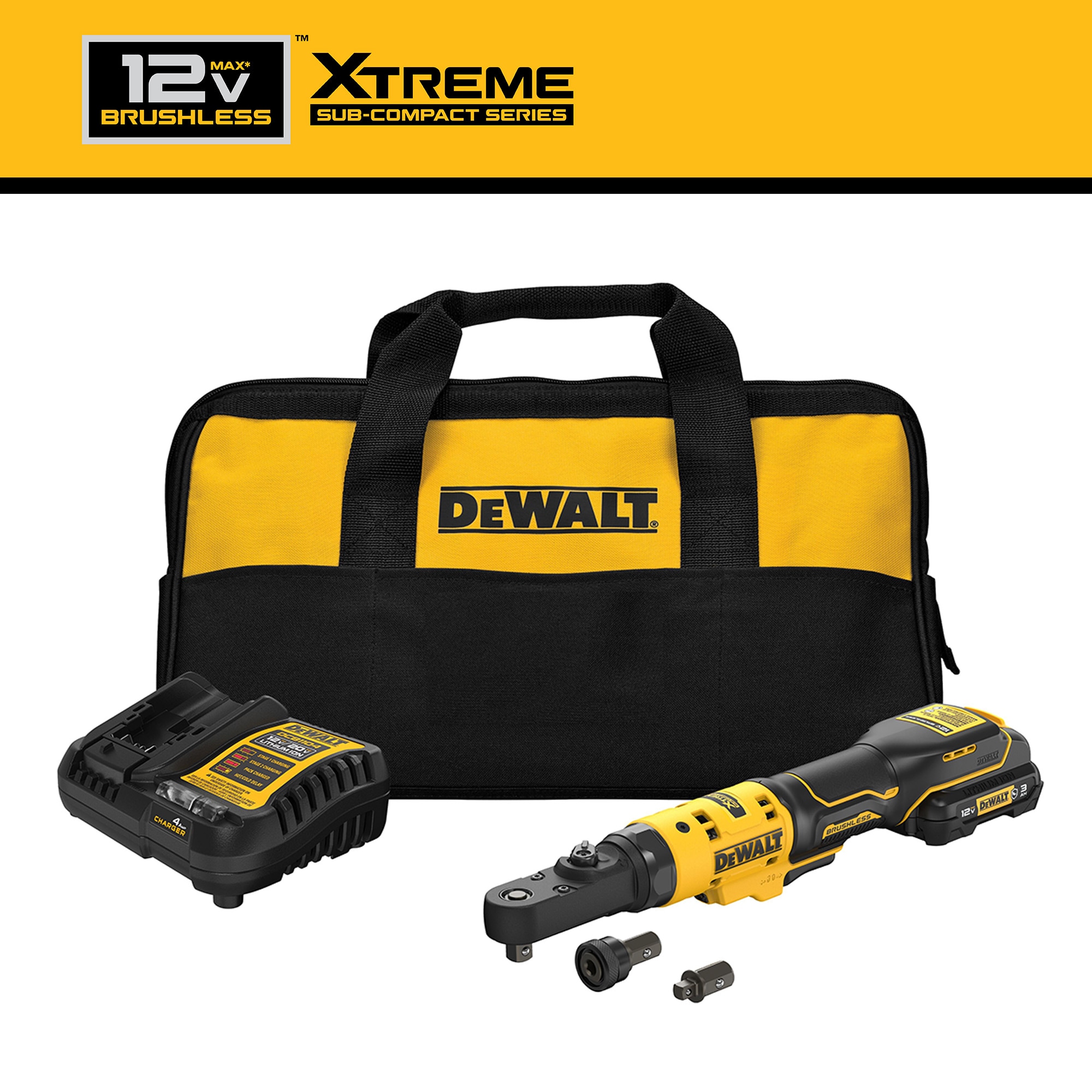 DEWALT XR 20-volt Max Variable Speed Brushless 3/8-in,1/2-in Drive