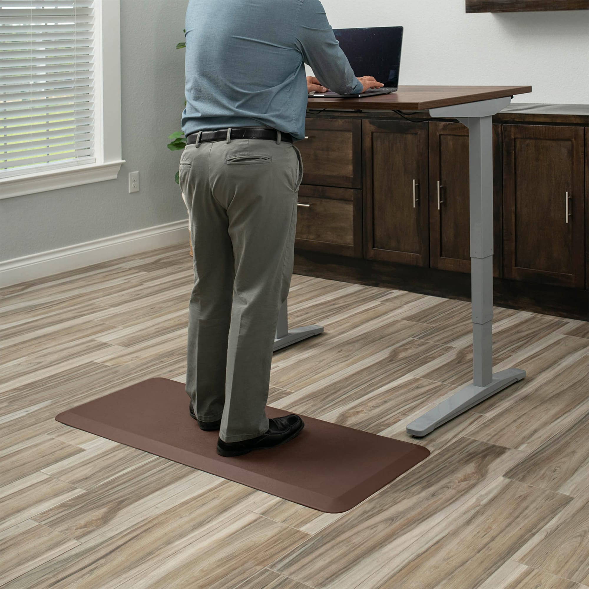 GelPro Earth Polyurethane foam Rectangular Indoor Anti-fatigue mat #104-00-2048-2