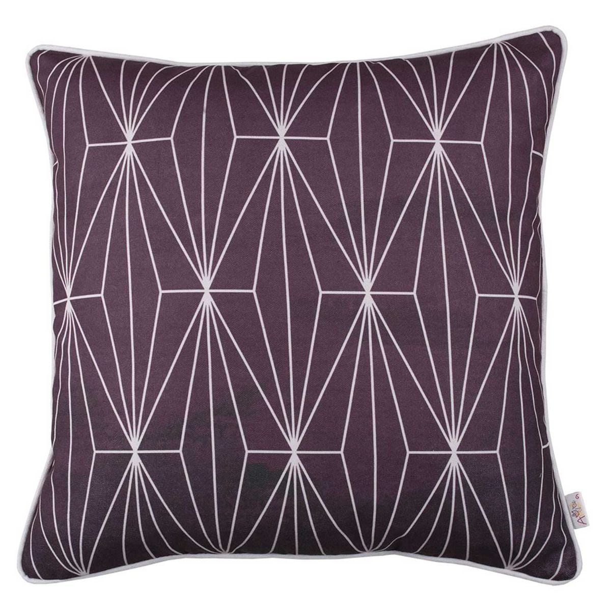 HomeRoots 355344 Josephine 18-in x 18-in Purple Indoor Decorative Cover