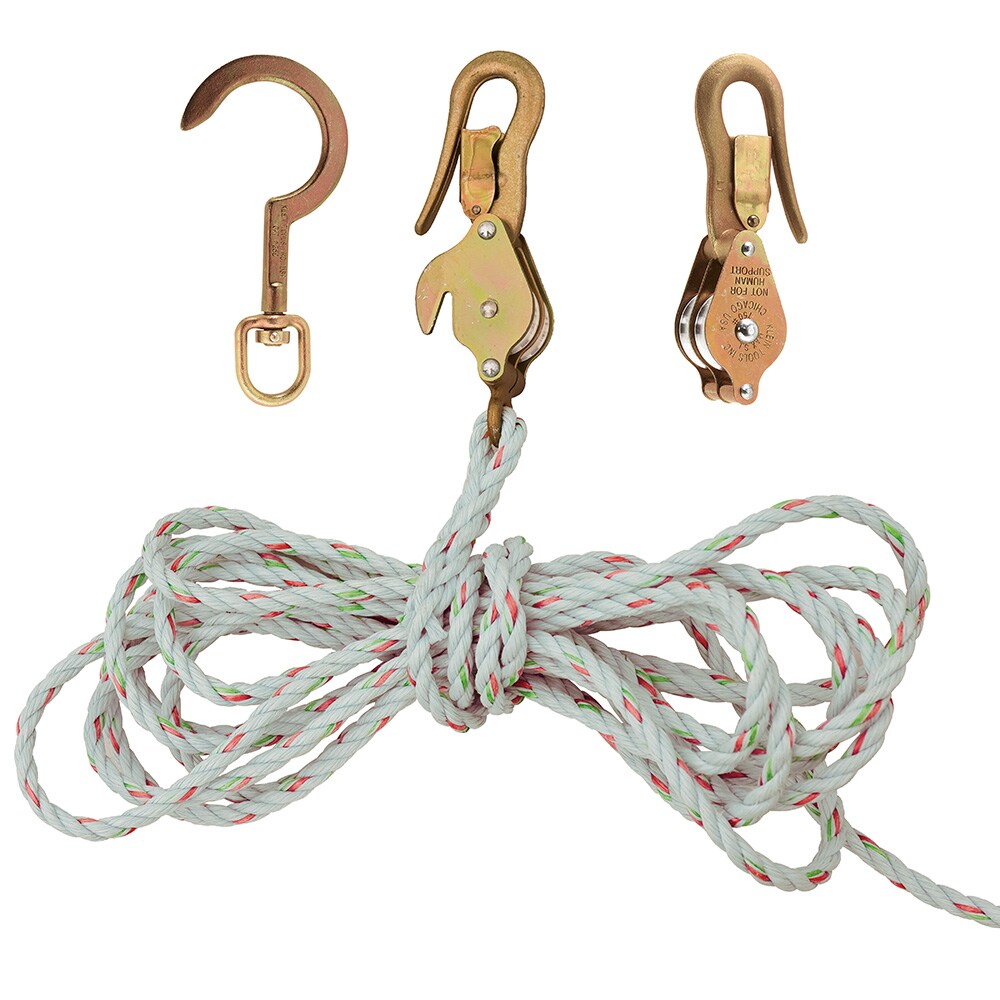 Klein Tools 180230SSR Block and Tackle 259 Anchor Hook Spliced