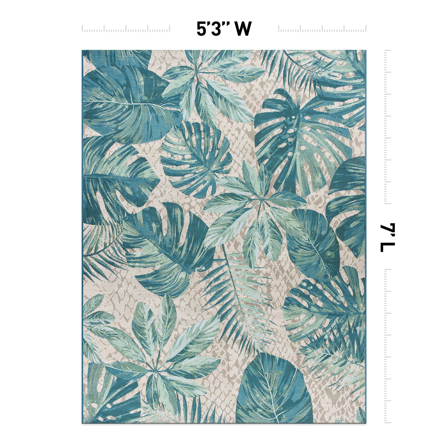 World Rug Gallery 433BLUE5X7 rugs - View #3