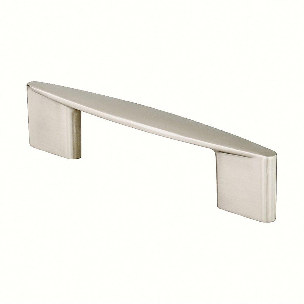Siro Designs 97-134 Italian Line 5-in Center to Center Fine-brushed Nickel Rectangular Handle Drawer Pulls