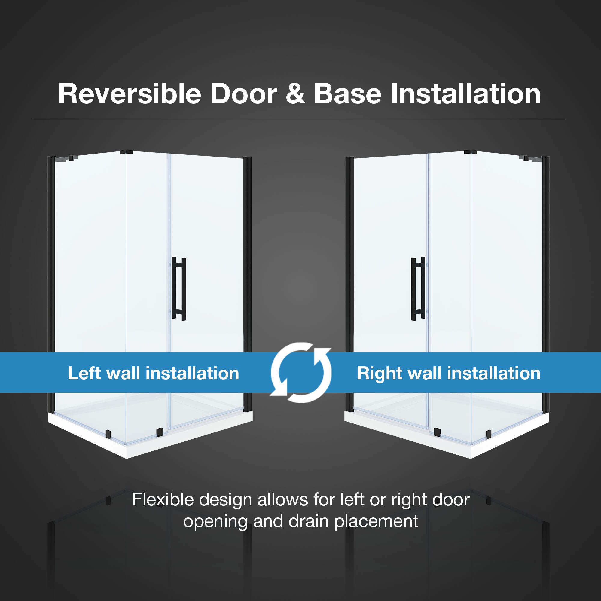 OVE Decors 15SKS-PASA48-BLK Alcove-Shower-Kit - View #13