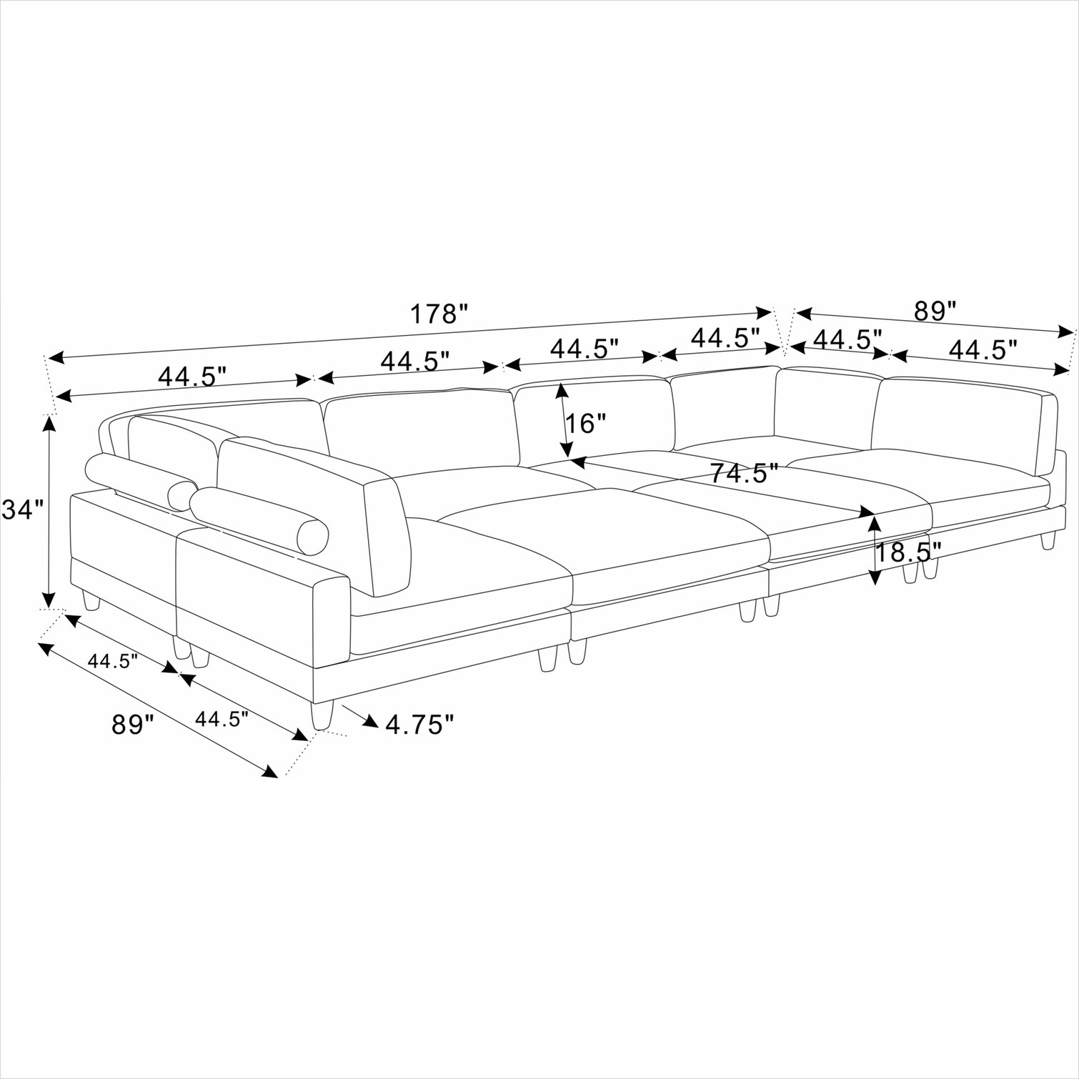 SunJet 7J14JMFHAP1Z Sofas-Loveseats - View #7