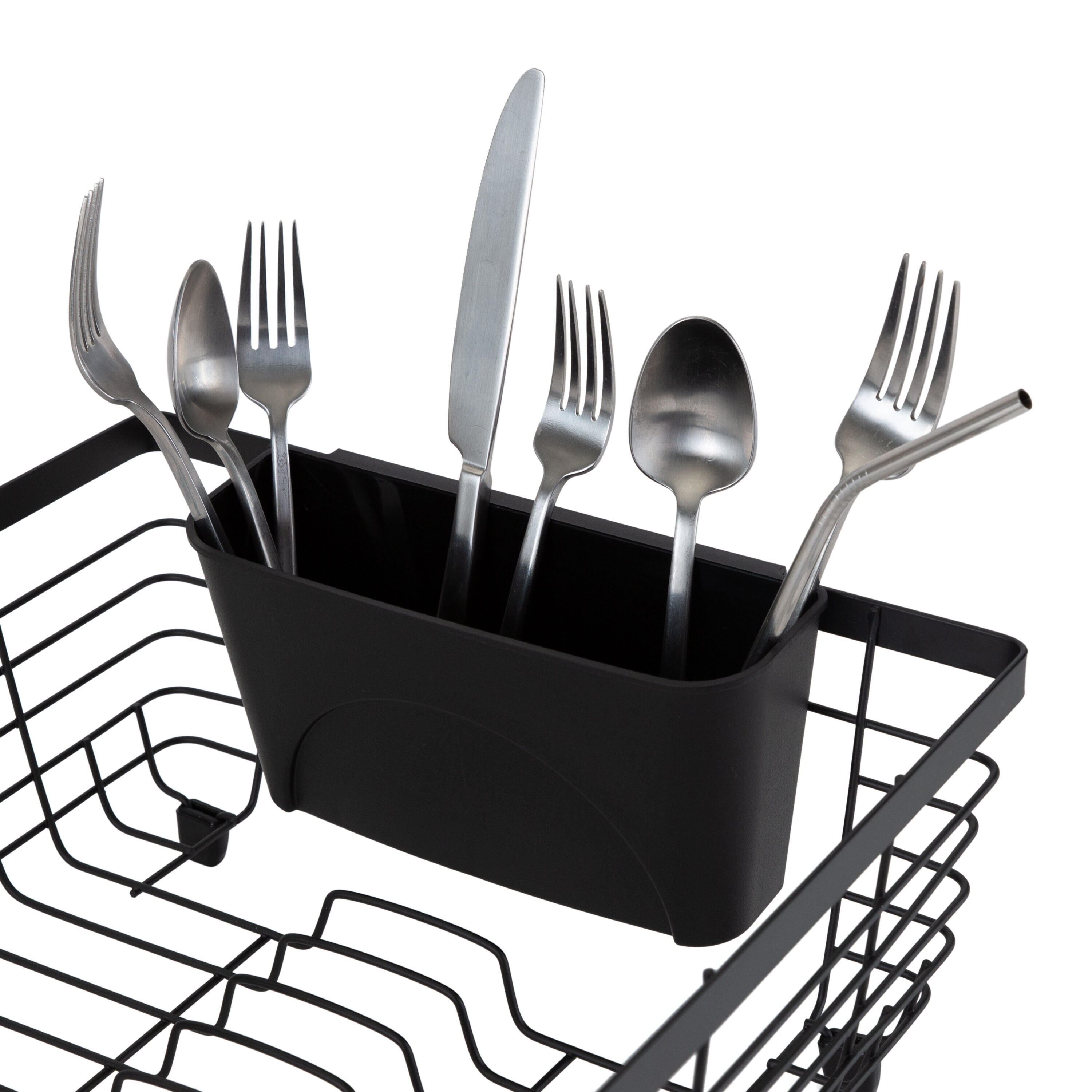 Kitchen Details 1.42-in W x 20-in L x 5.12-in H Metal Dish Rack in the Dish  Racks & Trays department at