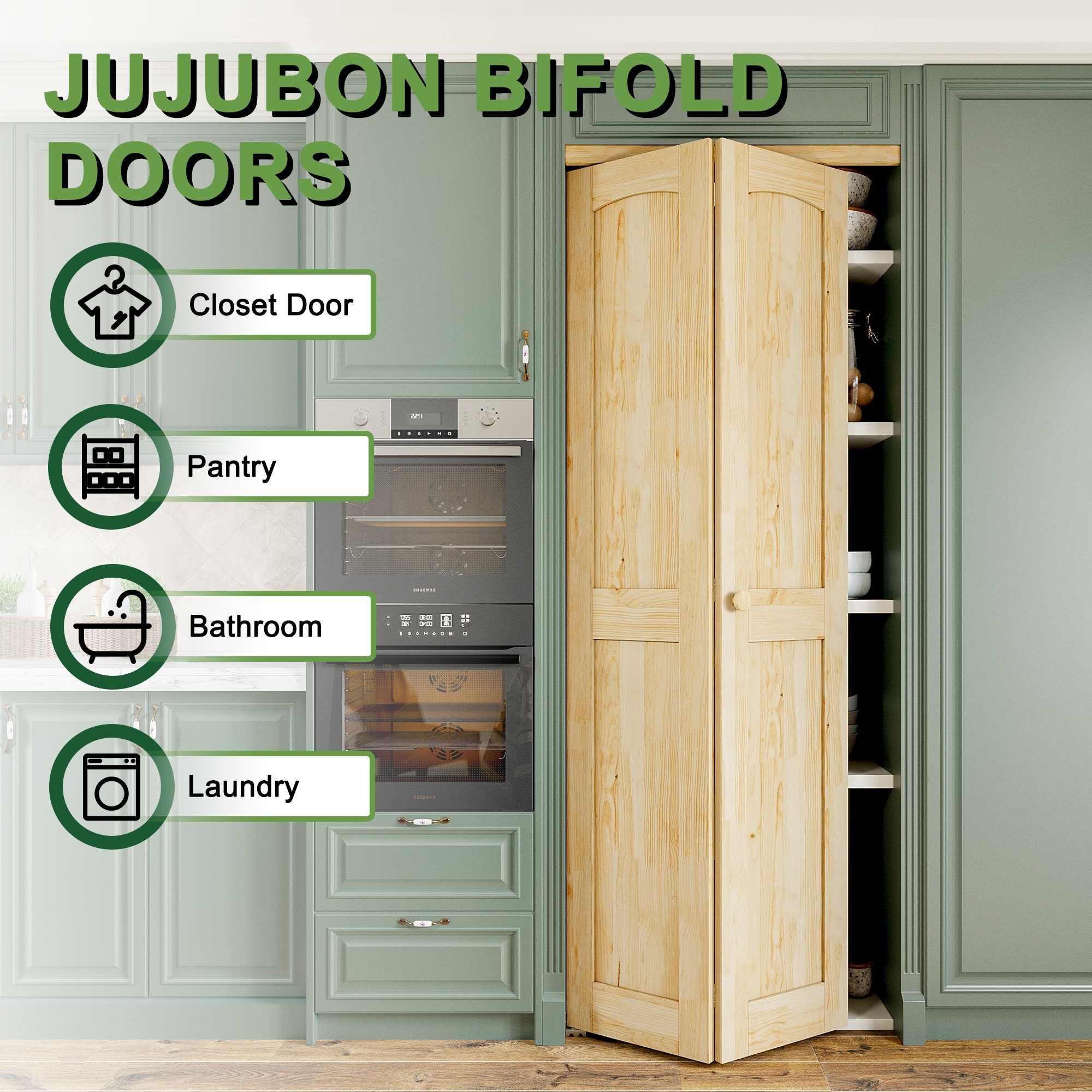 AINLARRY ZDPW-2P-24 Bifold-Sliding-Closet-Doors - View #6