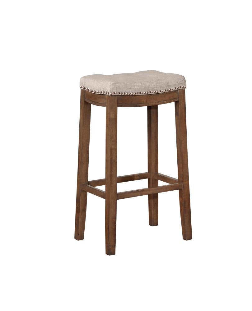 Linon Claridge Rustic Bar Stool Rustic Acacia Brown 32 5 In H Bar