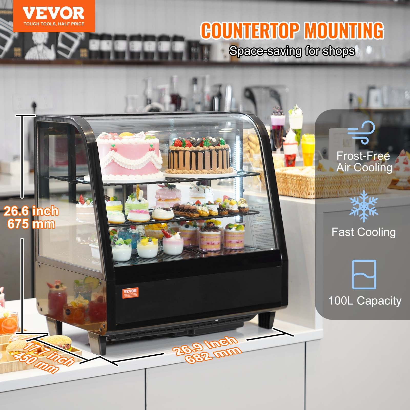 VEVOR LZZSJRJDGJZML7IY3V1 Commercial-Refrigerators - View #3