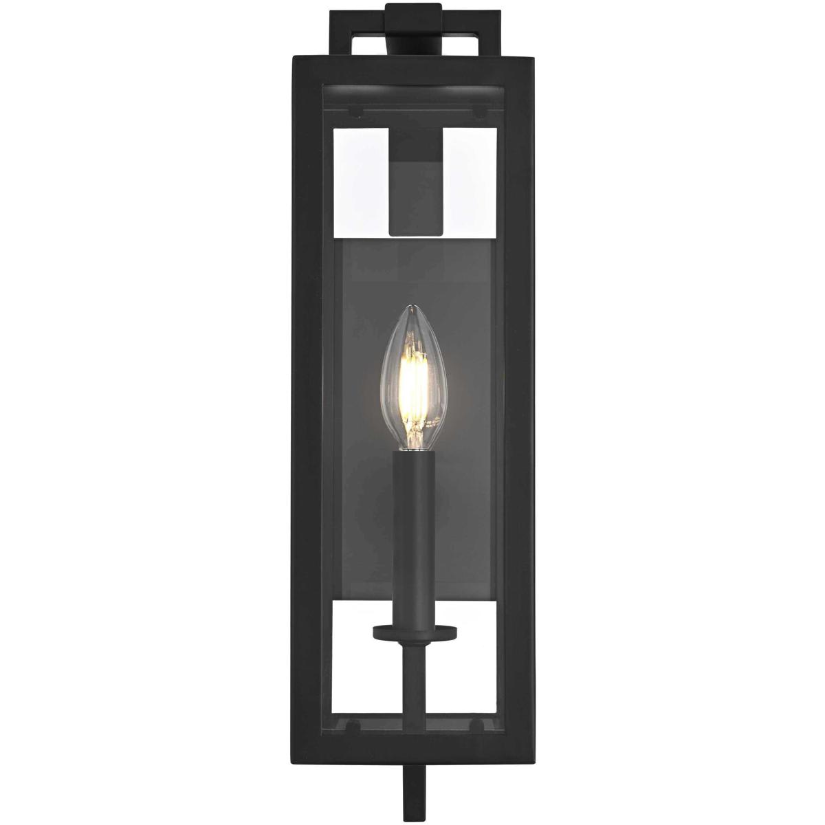 Elegant Lighting 2845133 OD809W17BK Jairo 1 Light 16.5 inch Black Outdoor Wall Sconce
