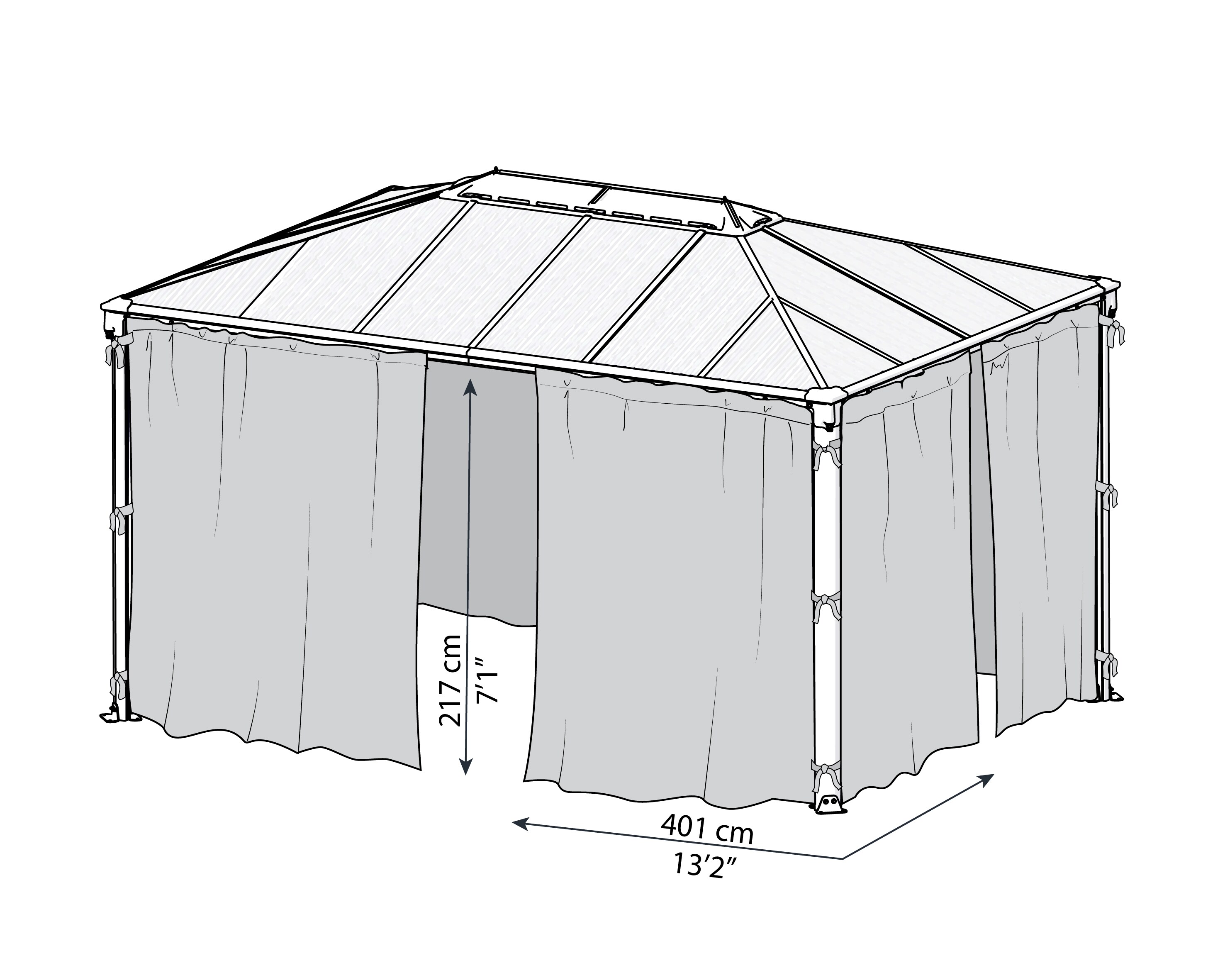 Canopia by Palram 704371 Gazebo-Parts-Accessories - View #3