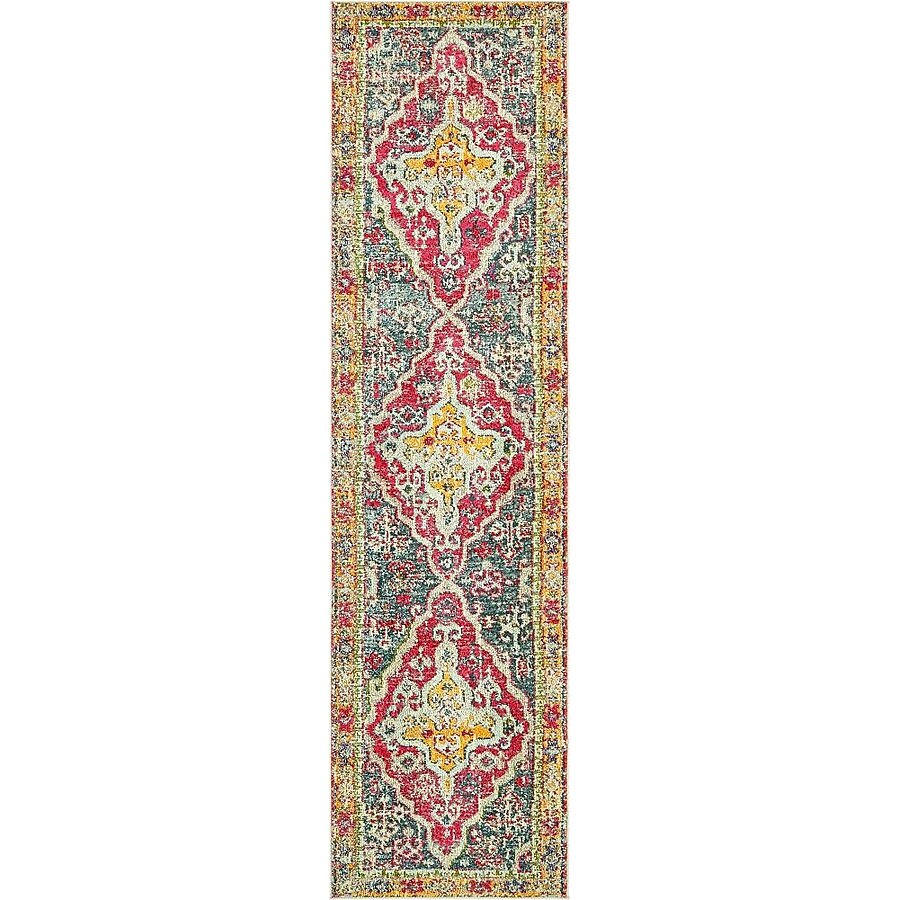 Unique Loom Haring Vita 2 x 3 Multi/Ivory Indoor Medallion Oriental Area Rug Unique Loom Haring Vita 2 x 3 Multi/Ivory Indoor Medallion Oriental Area Rug