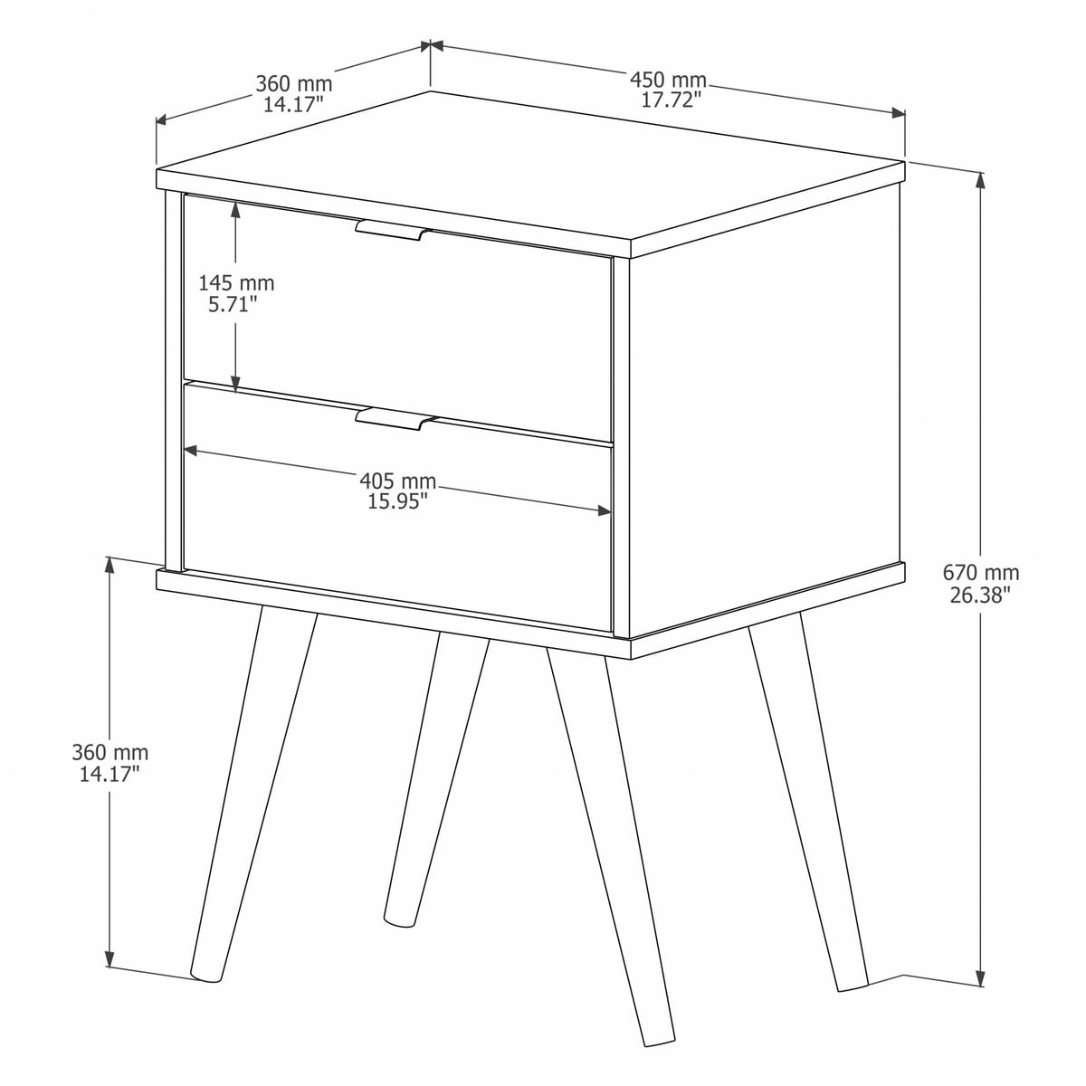 HomeRoots 4000486006 End-Tables - View #3