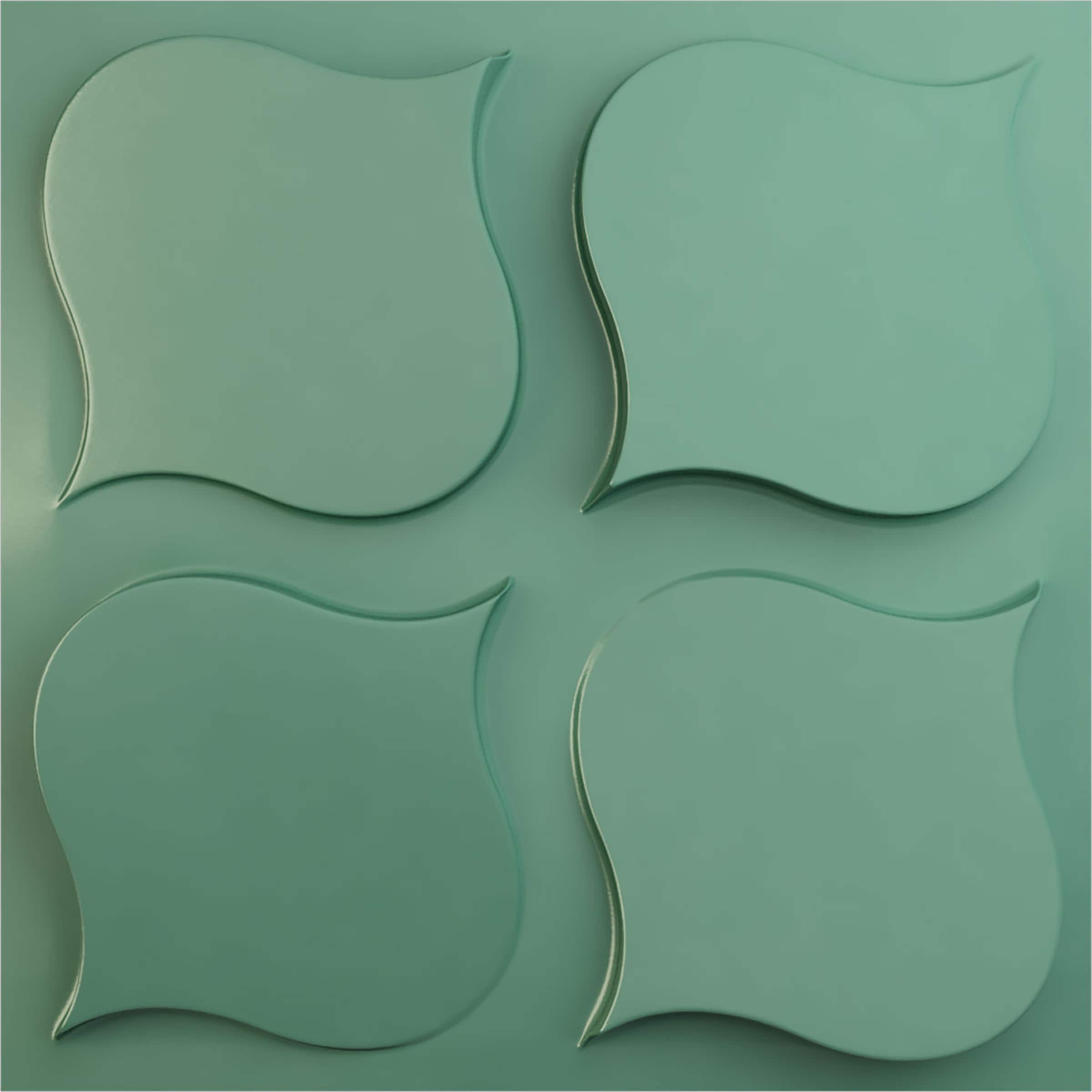 Ekena Millwork WP20X20CVFSM 19-5/8-in x 19-5/8-in Embossed Paintable/Stainable Green PVC Geometric Wall Panel ( 2.67-sq ft )