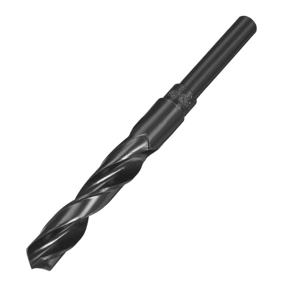 Unique Bargains Reduced Shank Drill Bit 15mm Black Nitride Coated with 1/2 Inch Straight Shank High Speed Steel HSS 9341 Twist Drill Bit for Stainless Steel Alloy Metal Plastic #S26031700UX4204