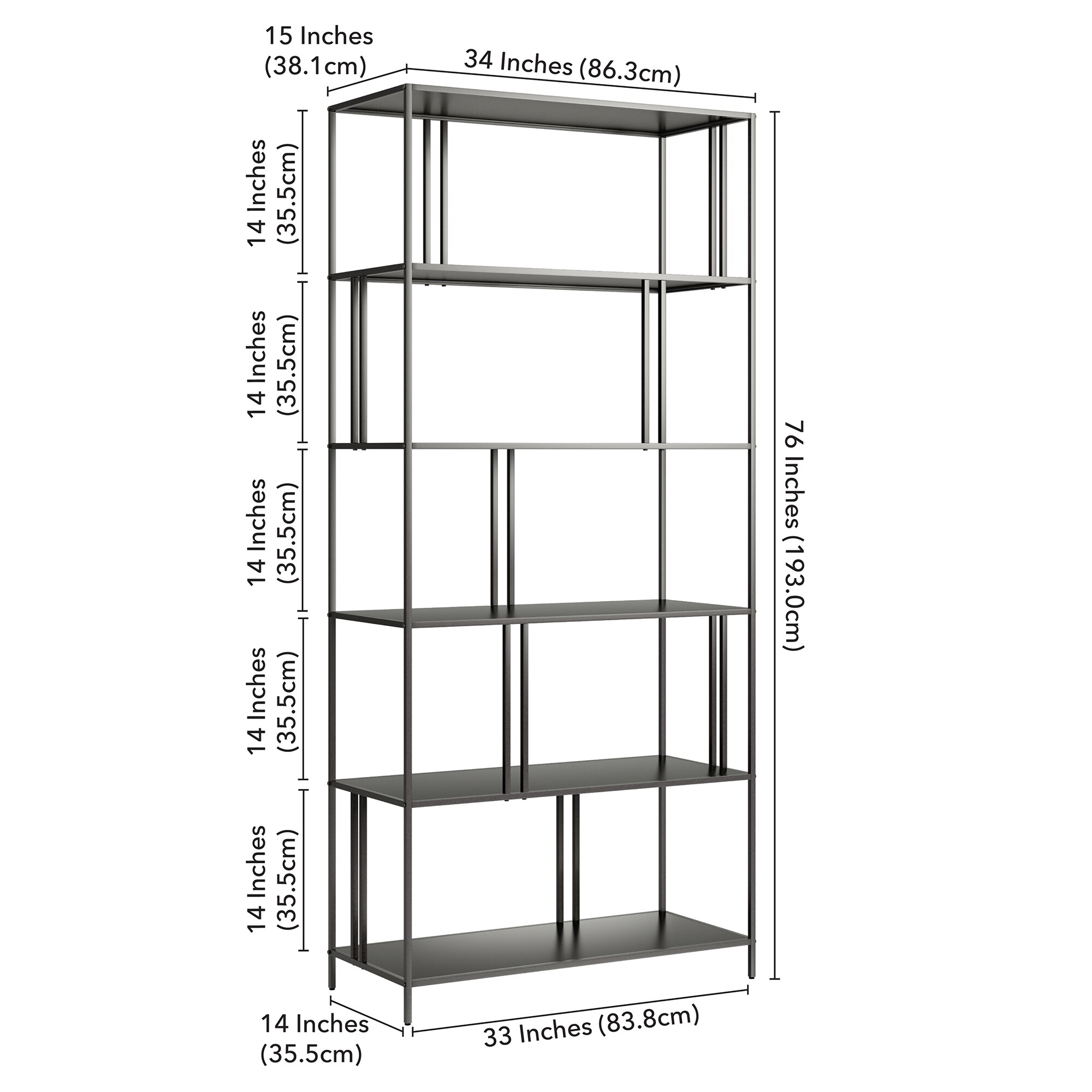 Hailey Home BK0835 bookcases - View #5