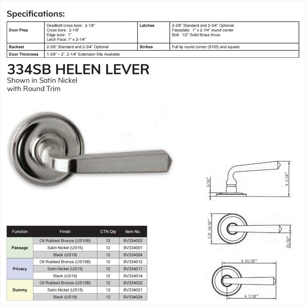 Delaney Hardware BV334004 Door-Knobs - View #2