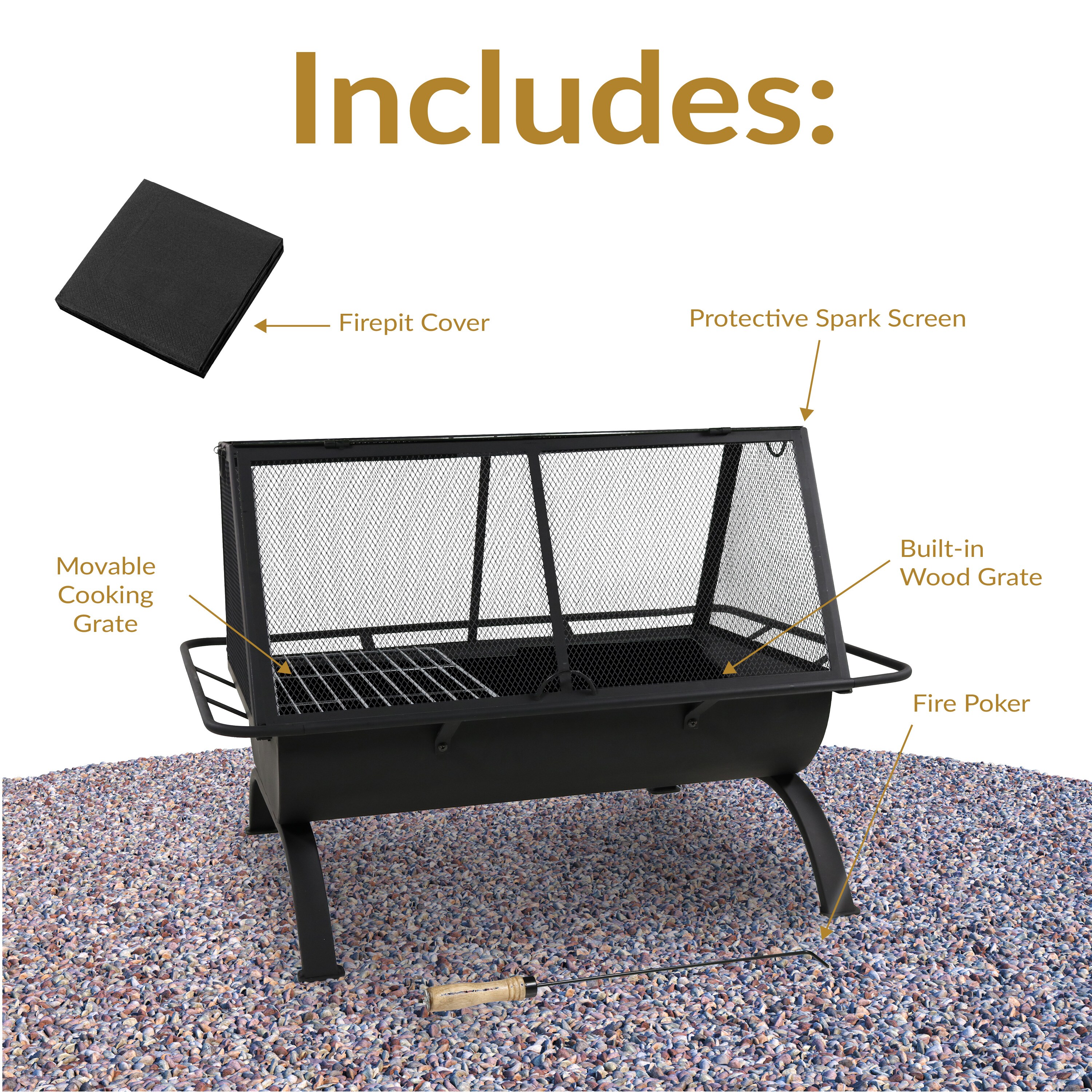 Sunnydaze Decor NB-NW201 Outdoor-Woodburning-Firepits - View #6