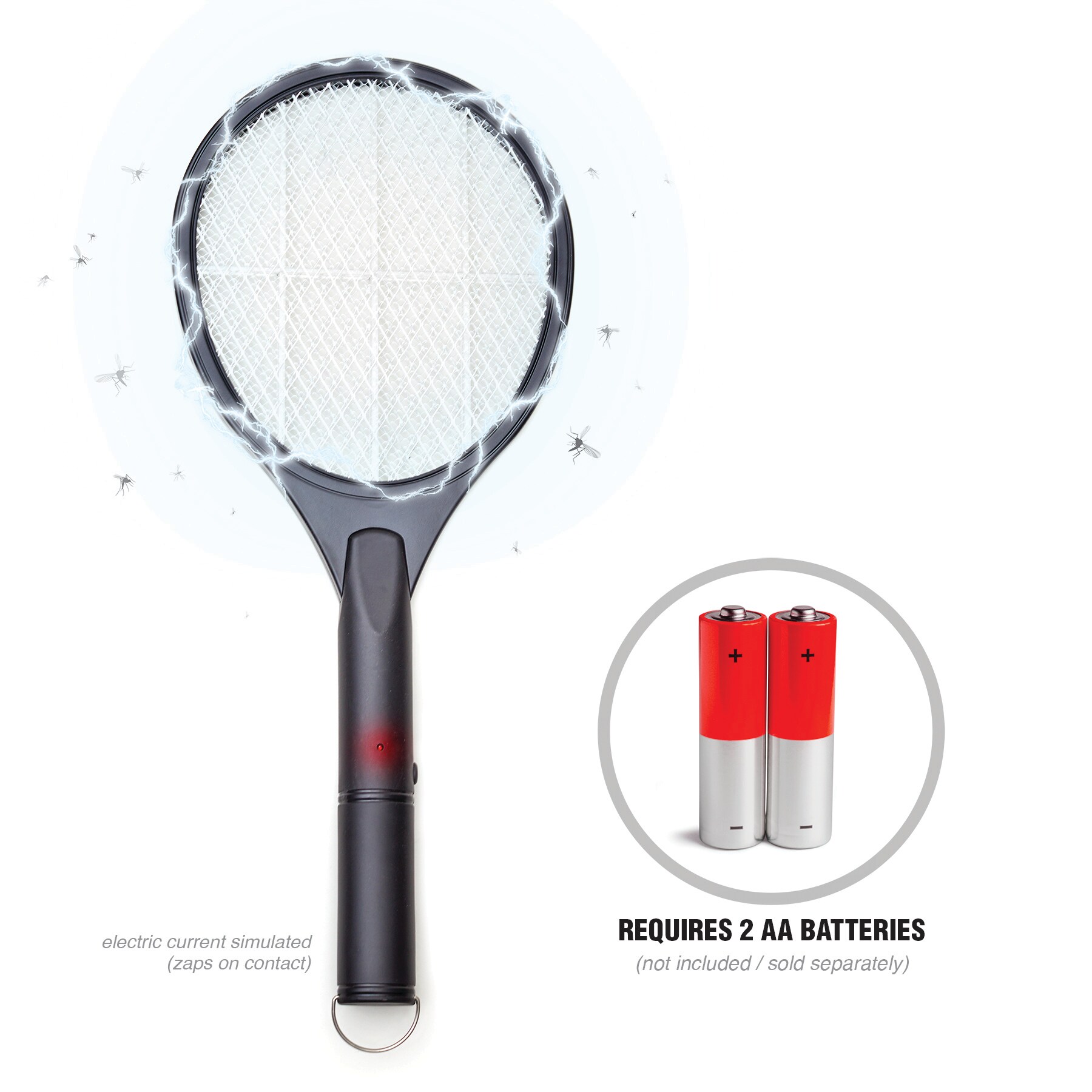 BLACK+DECKER Bug Zapper Tennis Racket, Battery Powered Zapper