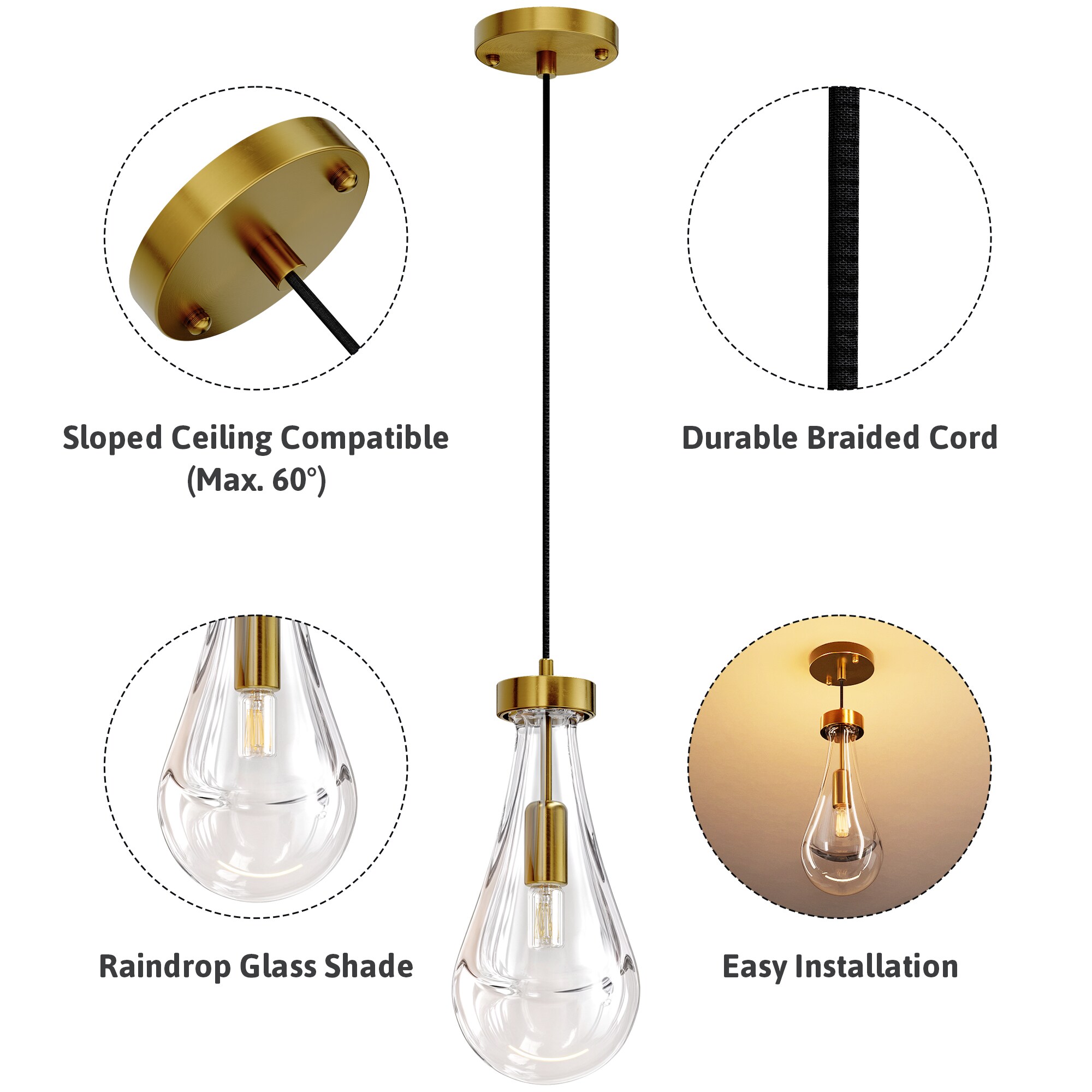 CO-Z HCF-15CG-01 Pendant-Lights - View #10
