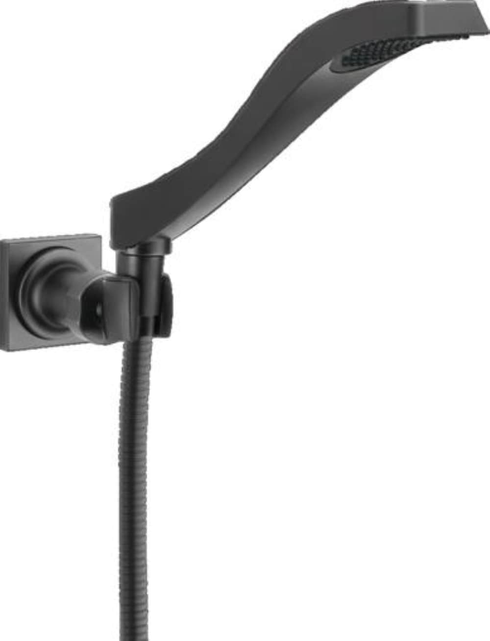 Delta 55051-BL Dryden 1.0 -Spray Matte Black 2.31-in Square Handheld Shower Head 1.75 GPM