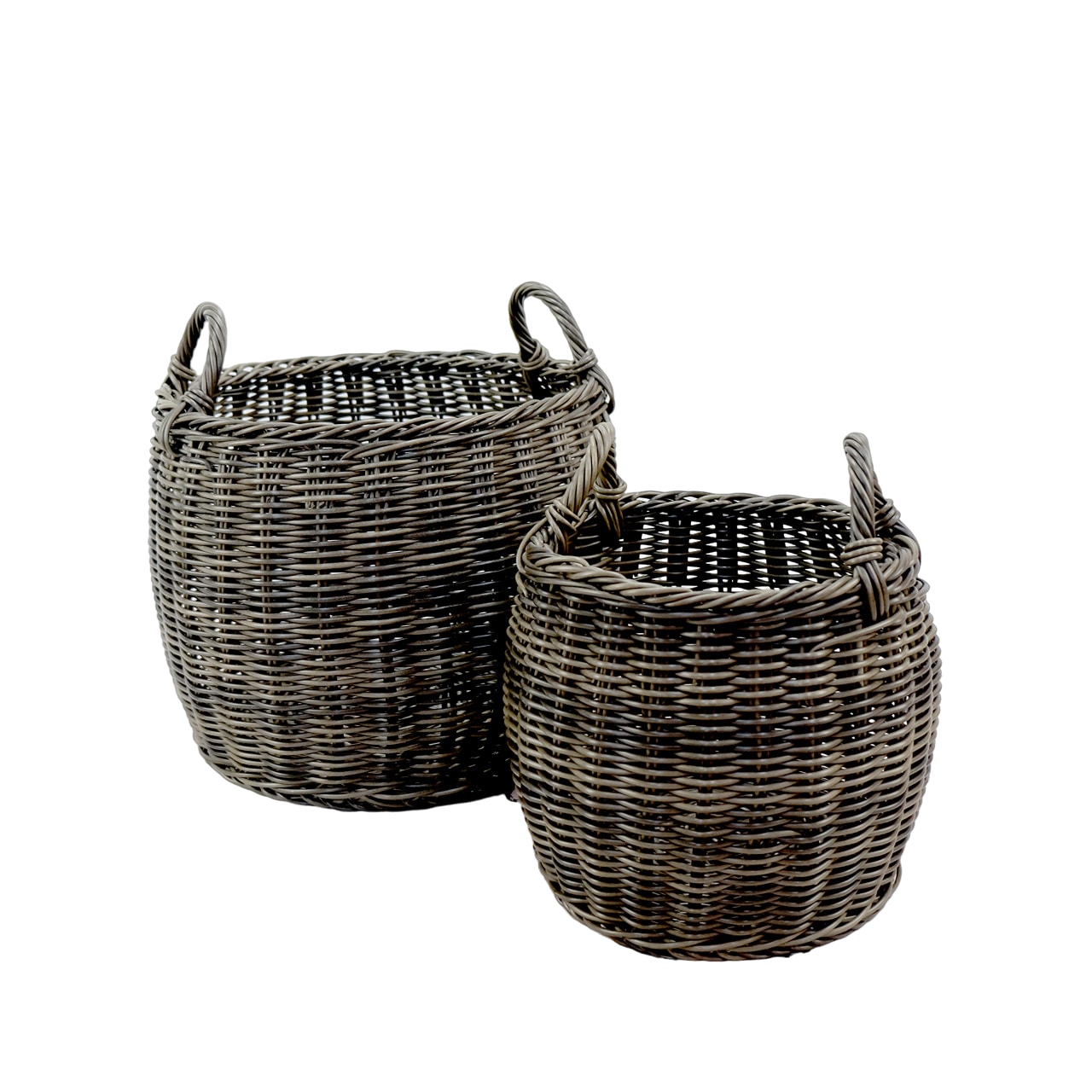 Siavonce XH44640 16.0-in W x 17-in H x 16-in D Gray Plastic Indoor/Outdoor Planter