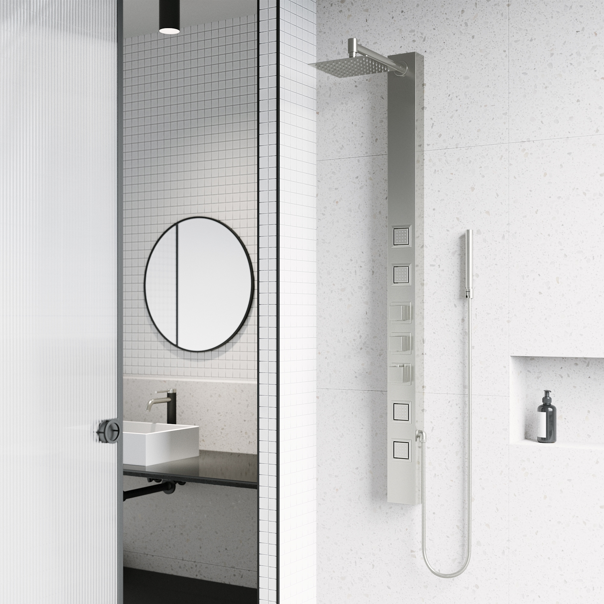VIGO VG08017ST Showerhead-Bar-Panels - View #2