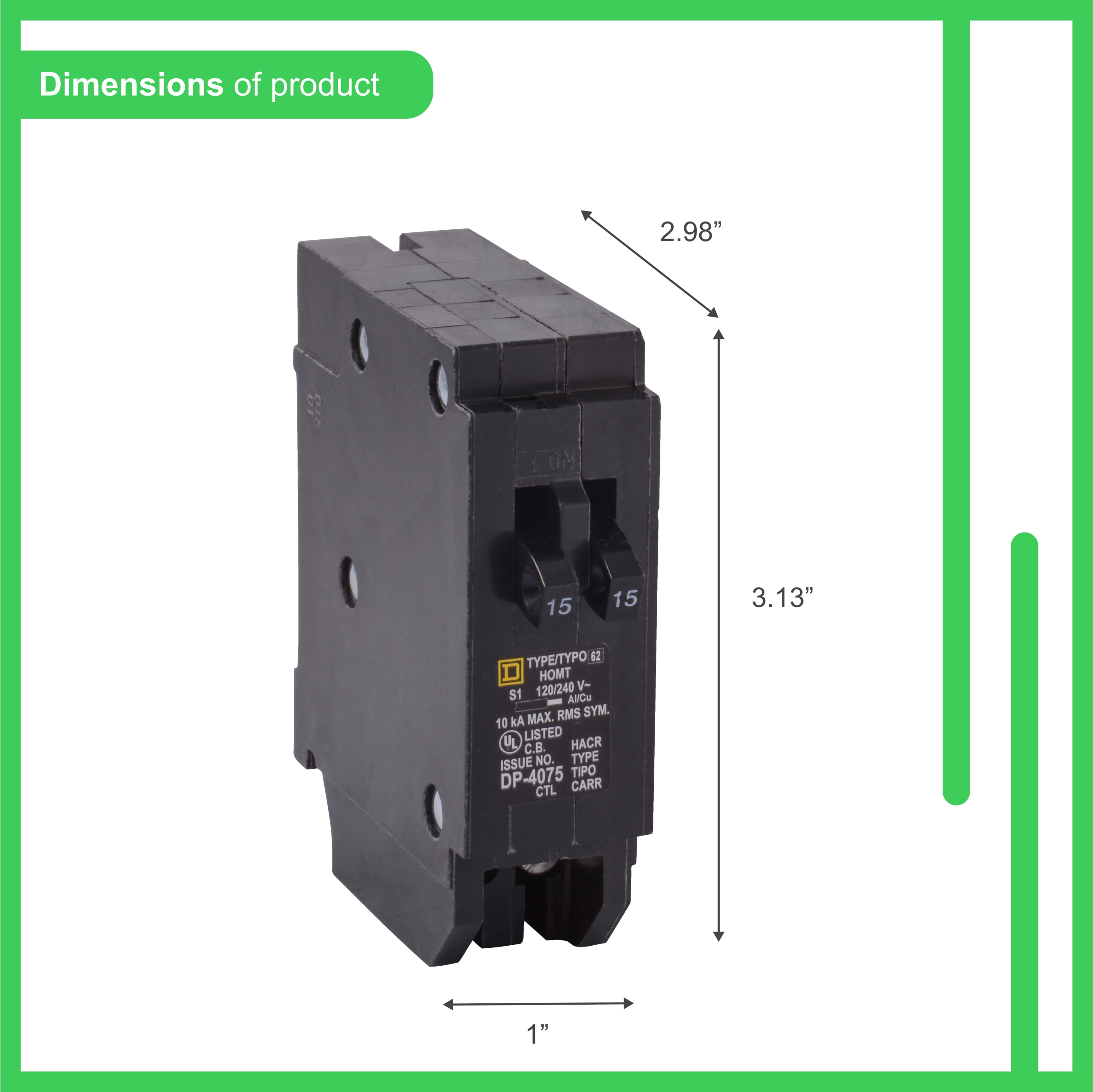 Square D HOMT1520CP Circuit-Breakers - View #3