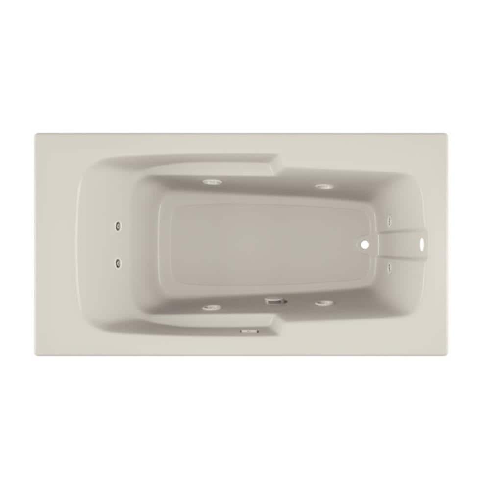 Jacuzzi NG22969 CETRA 32-Inches x 60-Inches Oyster Acrylic Rectangular Drop-in Whirlpool tub ( Right Drain )