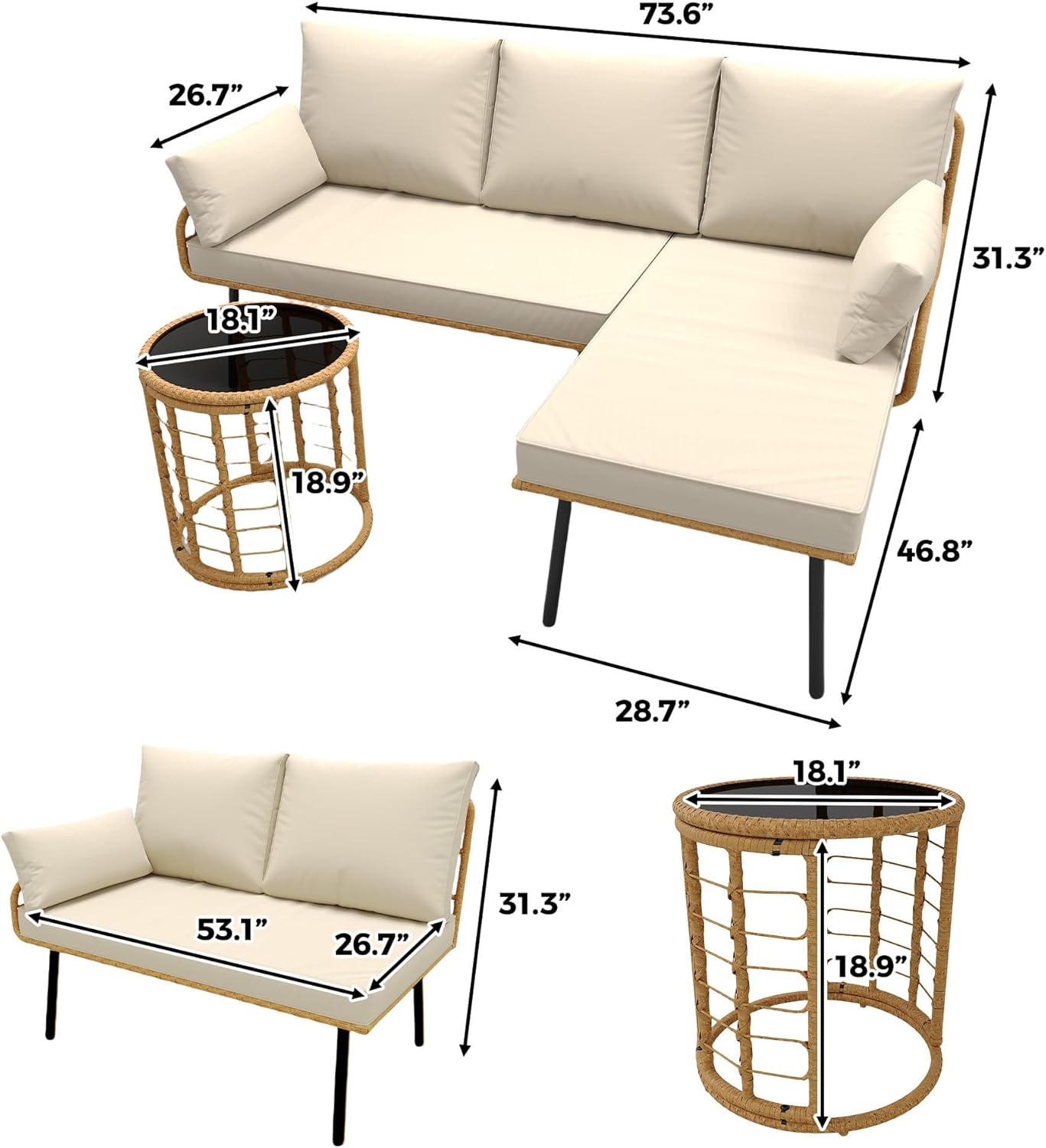 Qeetex LHF-DYQ-PHO-34UH447E Patio-Dining-Sets - View #2