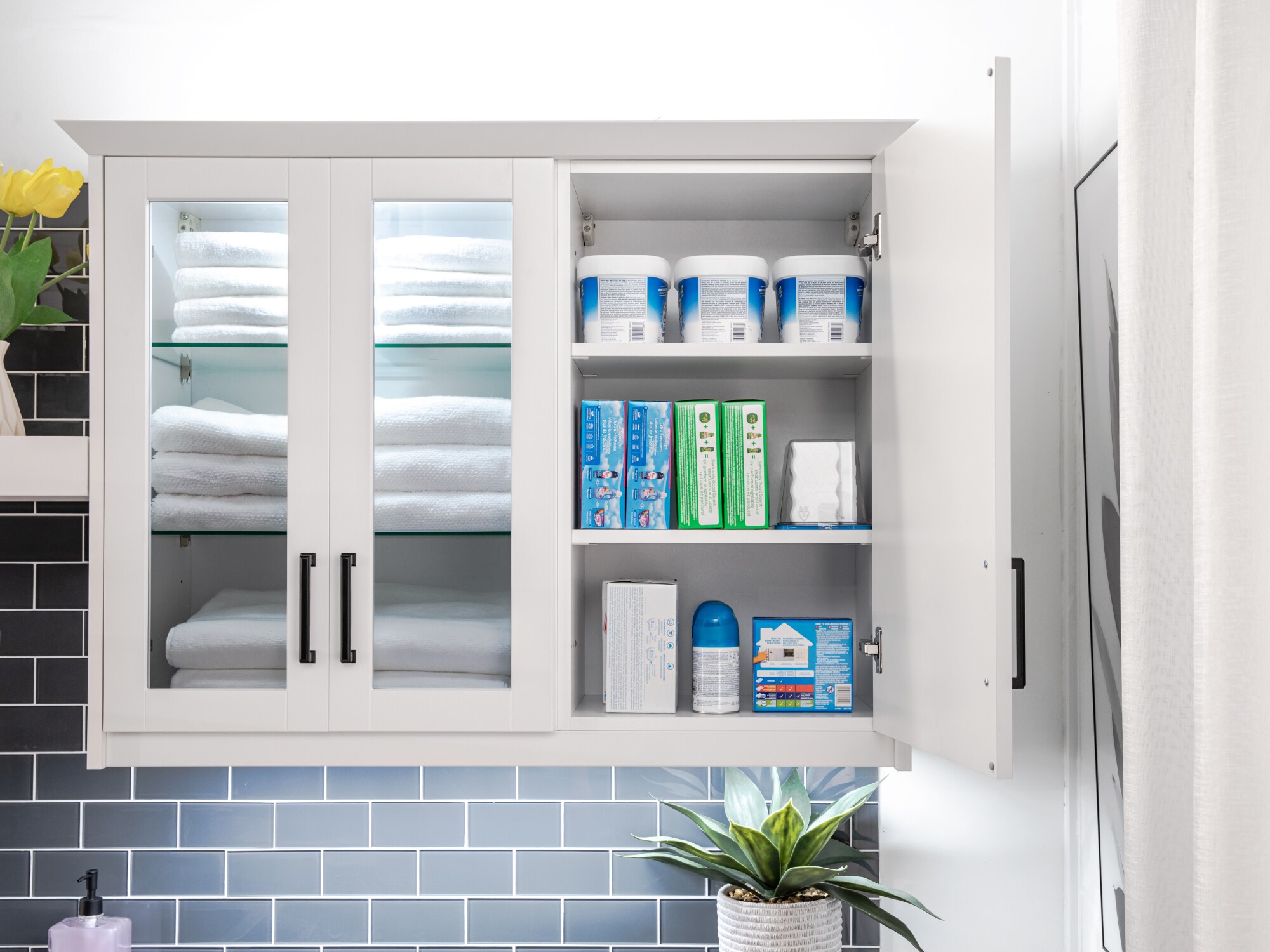 Small White Laundry Room Storage Cabinet — Rickle.