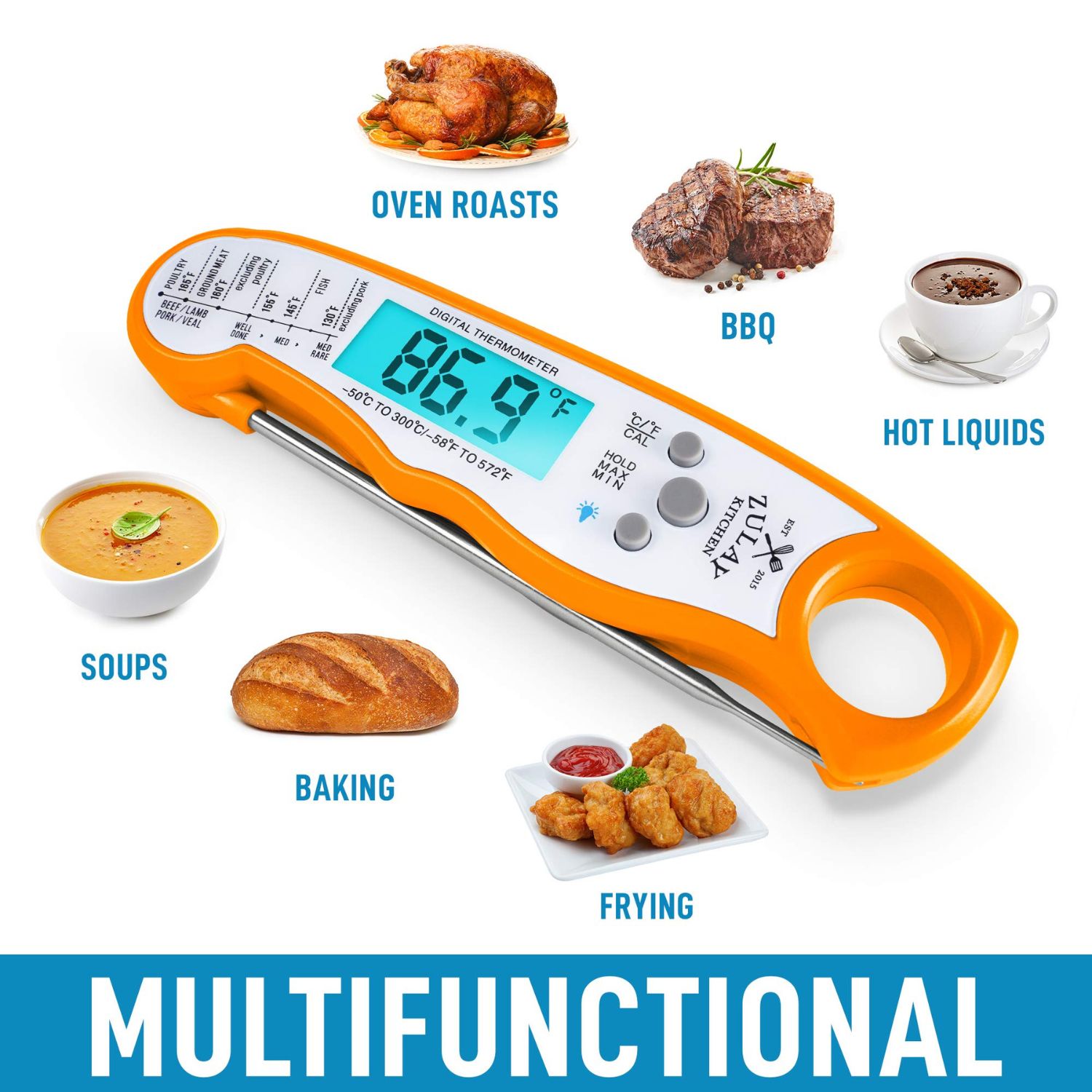 Zulay Kitchen Meat Thermometer