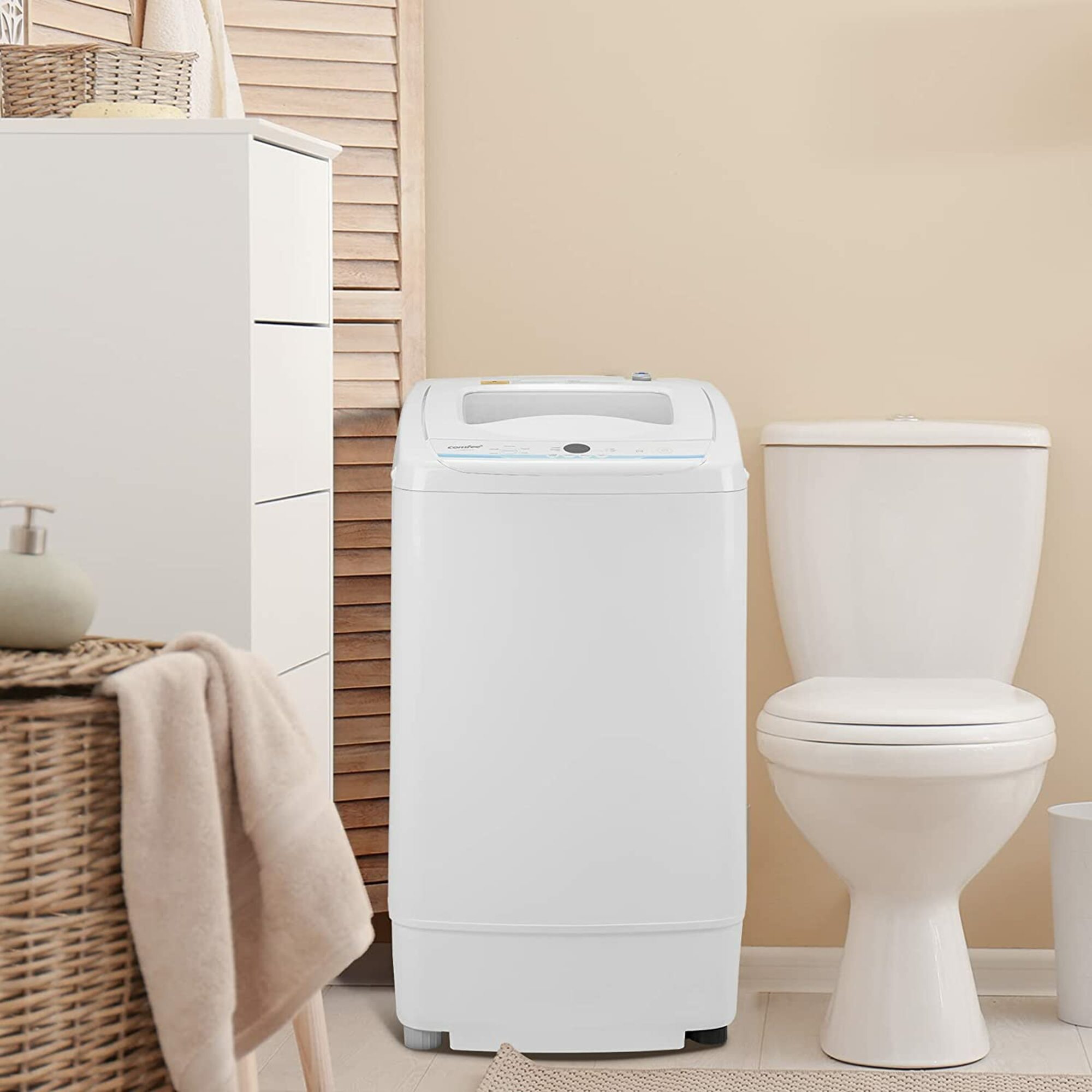  Commercial Care 0.9 Cu. Ft. Portable Washing Machine, Compact  Washing Machine with 6 Wash Cycles,Portable Clothes Washer Featuring 3  Water Levels,Portable Washer Machine with LED Digital Display,White :  Appliances
