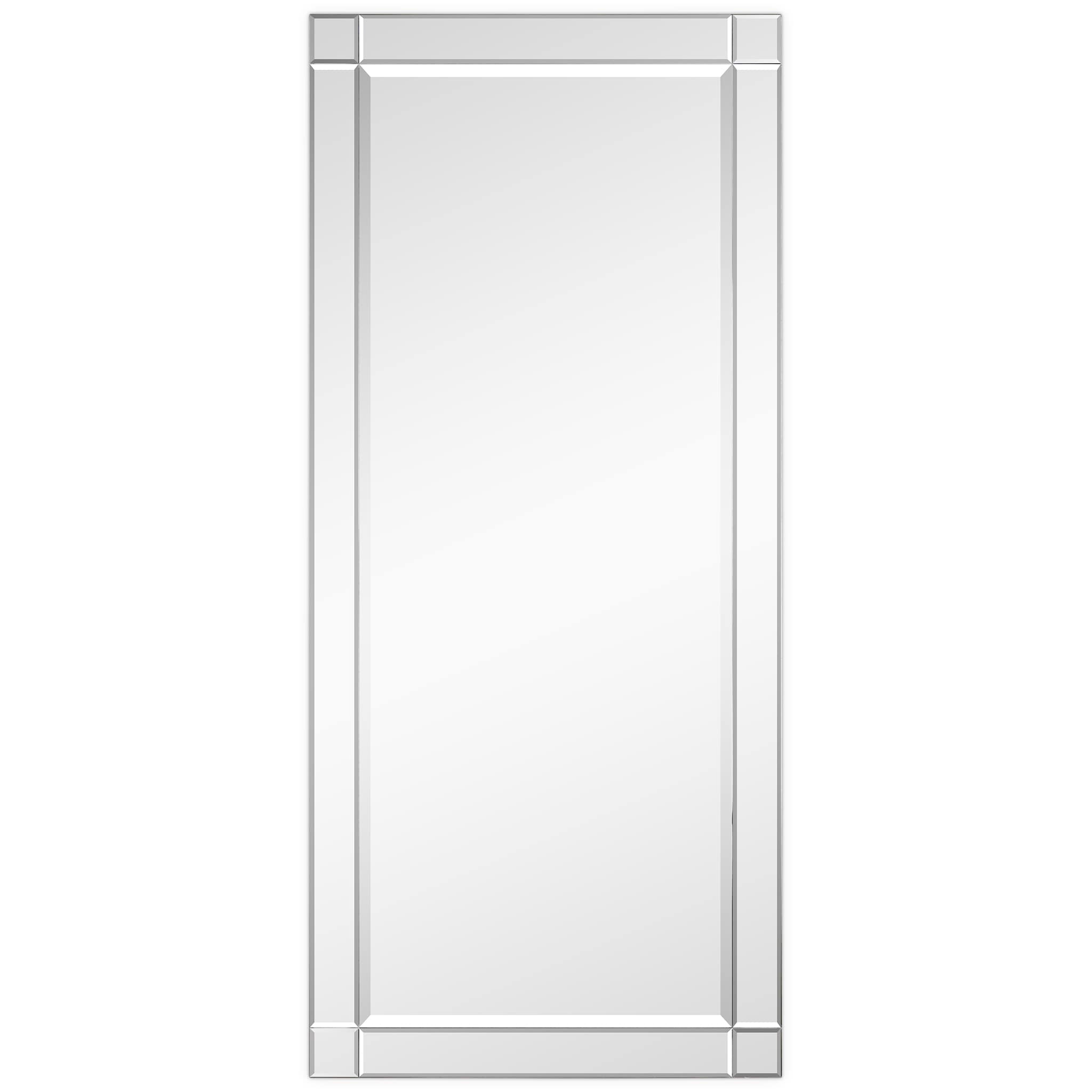 Empire Art Direct Wall mirror 24-in W x 54-in H Clear Beveled Wall Mirror  in the Mirrors department at