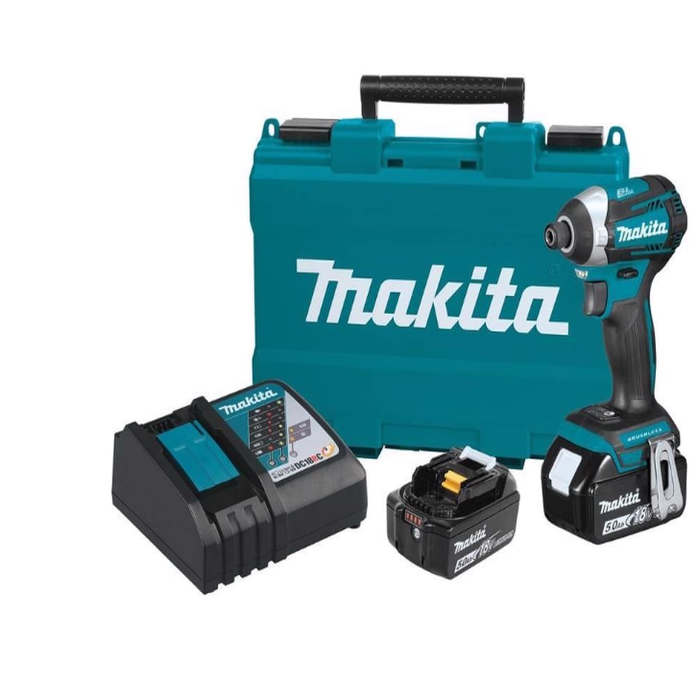 Makita 18V LXT 1/4 in. Cordless Brushless 3-Speed Impact Driver Kit (Battery and Charger) #XDT14T